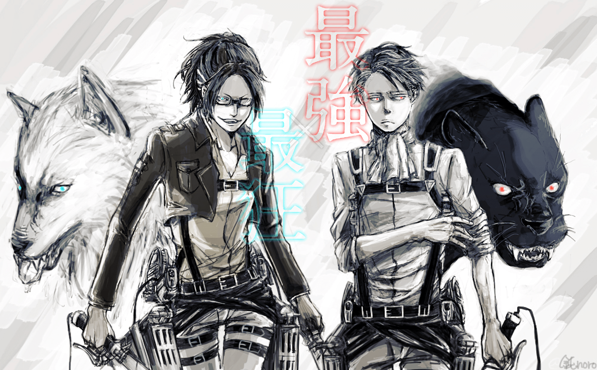 Attack On Titan Wallpaper Levi And Hange