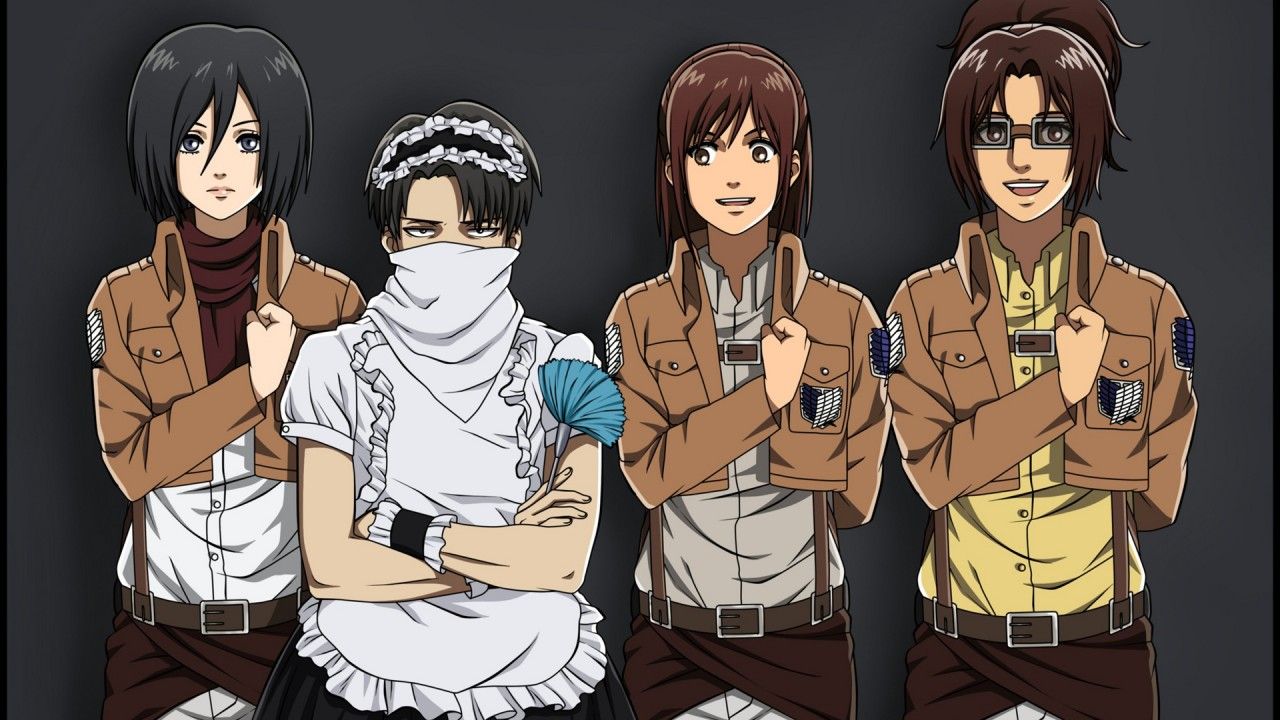 Hange Zoe Levi Ackerman Mikasa Ackerman Sasha Blouse HD Attack on Titan Wallpaper</a> Wallpaper