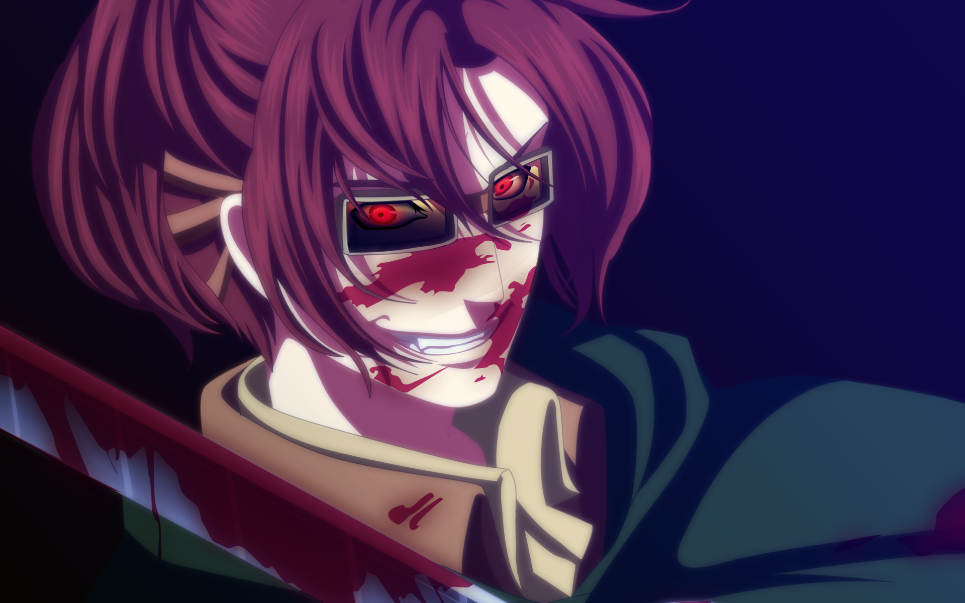 Download wallpaper Hange Zoe, red eyes, manga, Attack on Titan, Squad Leader, Shingeki no Kyojin for desktop with resolution 1920x1200. High Quality HD picture wallpaper