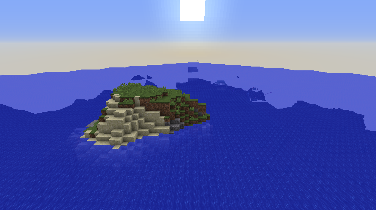 Wallpaper v.6.4 png. Island in the ocean, SN.18