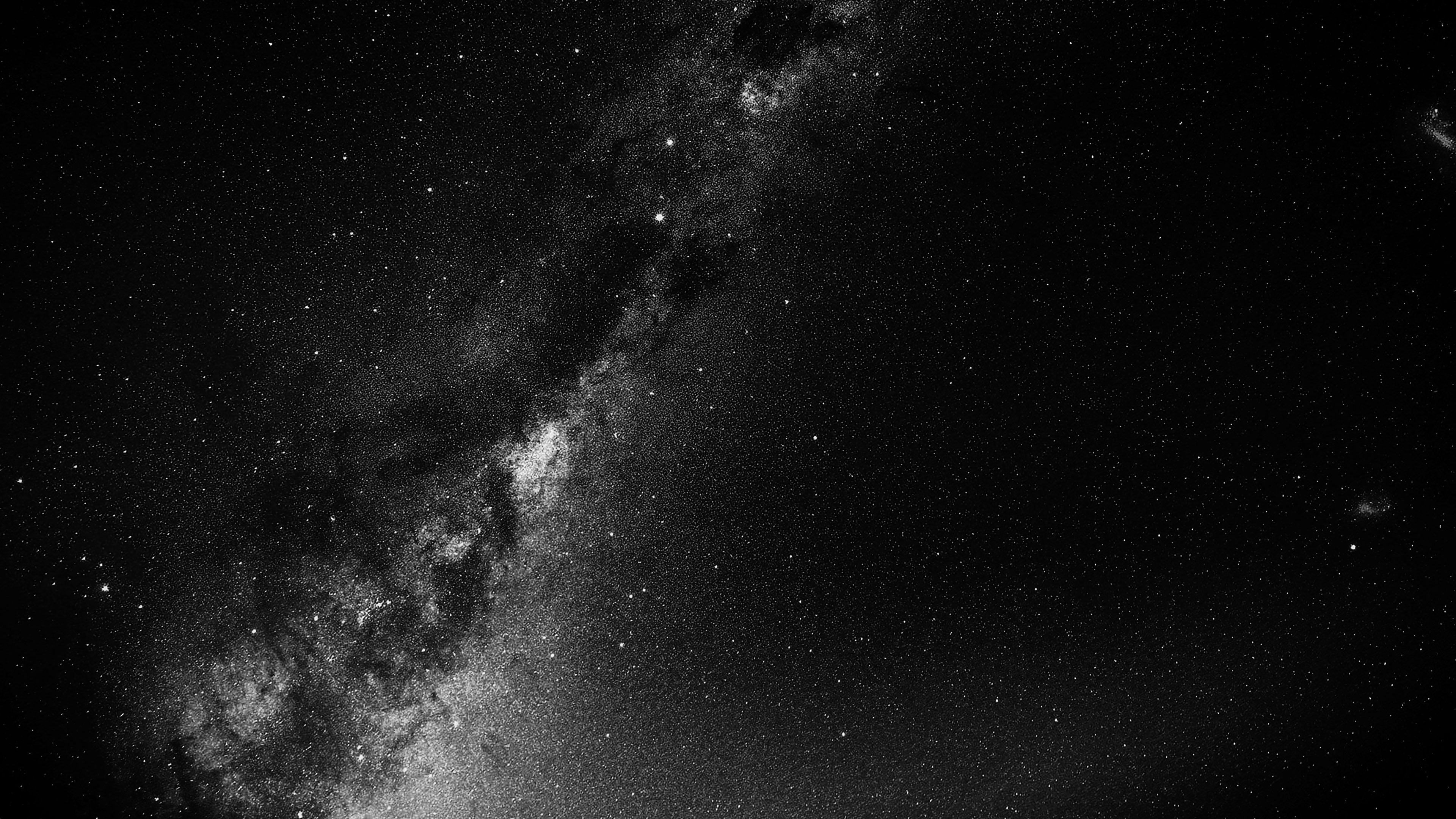 Wallpaper ID 515963  starry night stars monochrome skies starry sky  black night sky night 4K black and white free download