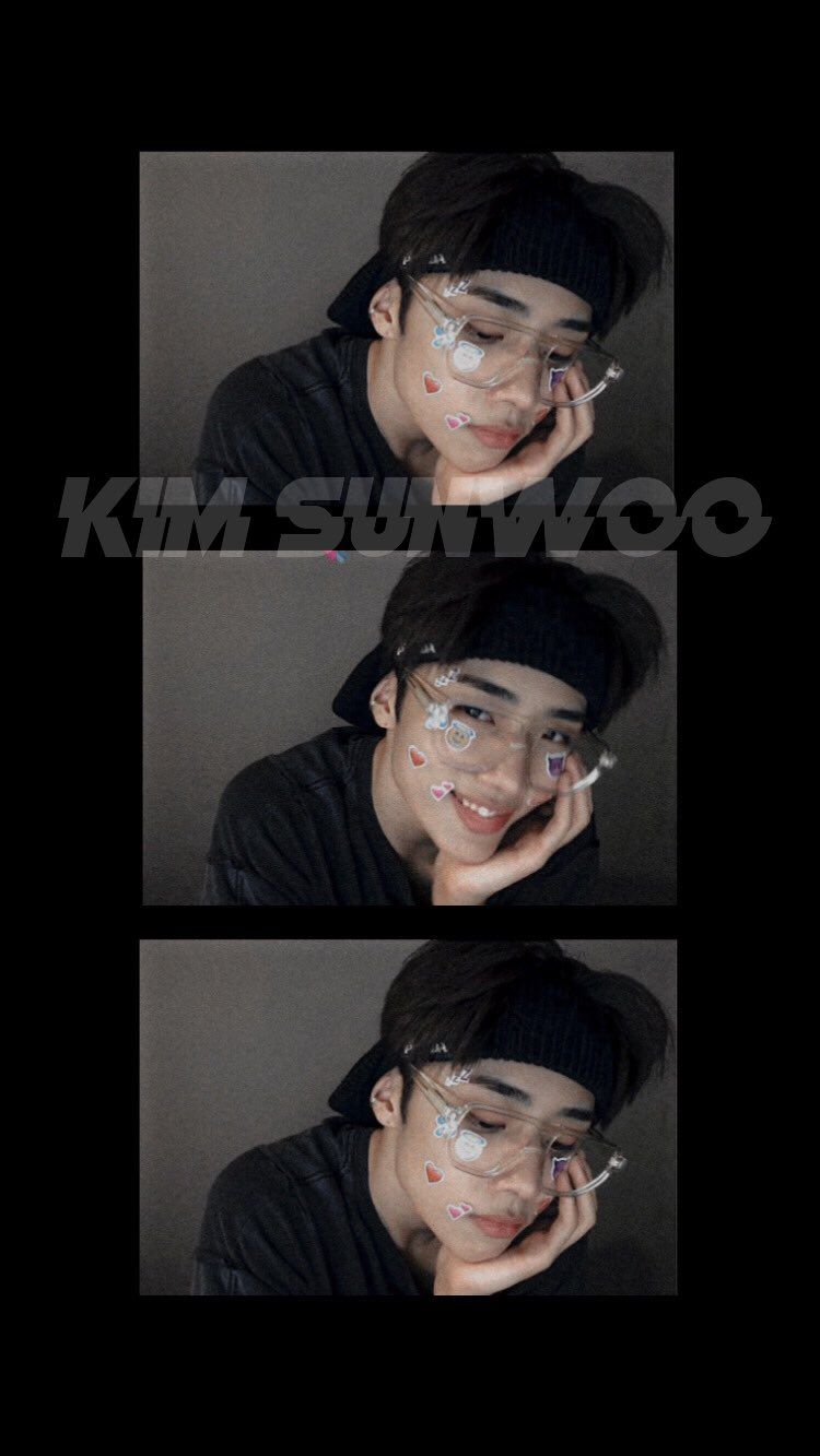 Stan요정 Sunwoo's LOCKSCREEN WALLPAPER Black Version And White Version #SUNWOO #THEBOYZ