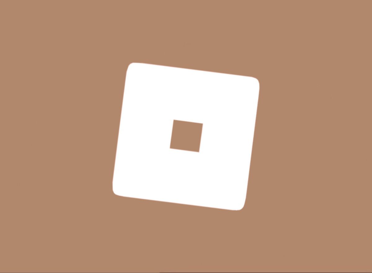 Soft brown Roblox icon. App background, Ios app icon, App icon design