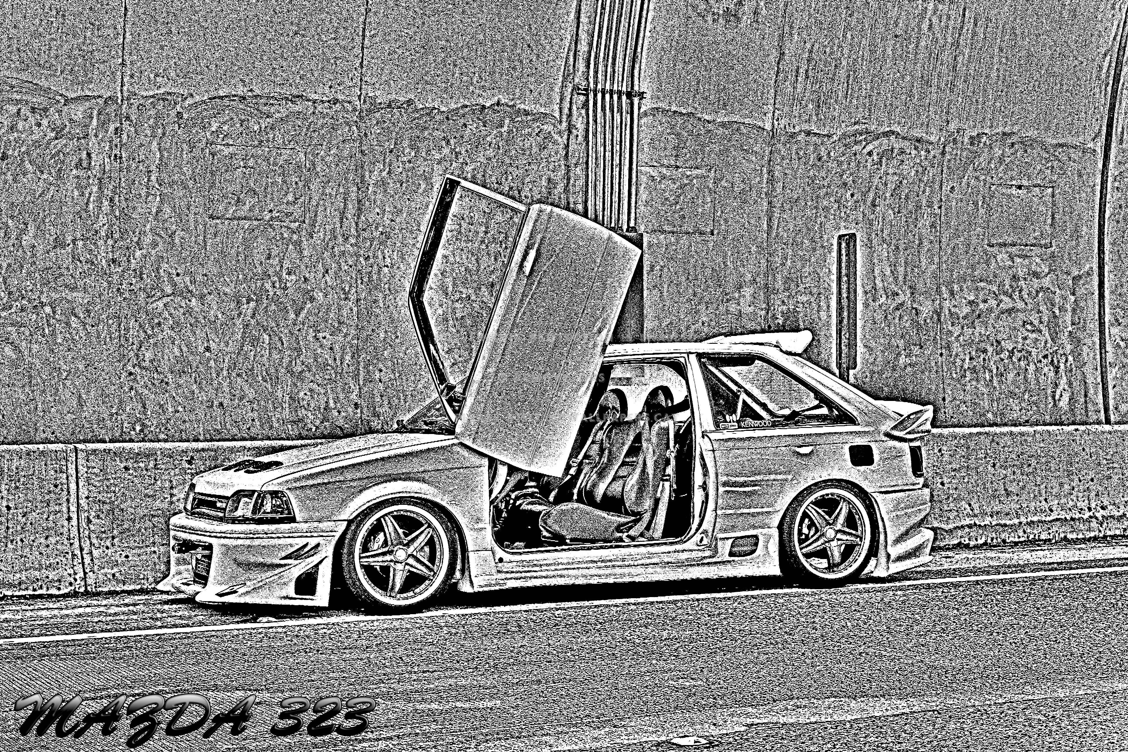 mazda 323 wallpaper car