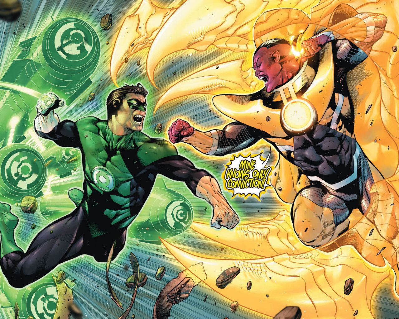 Green Lantern Hal Jordan Vs Sinestro Rebirth Desktop HD Wallpaper For Mobile Phones And Computer 1920x1200, Wallpaper13.com