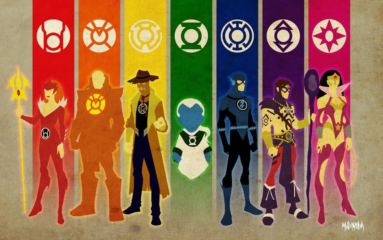 Orange Lantern Corps Wallpaper. Mobile. Desktop. Blue lantern corps, Blackest night, Orange lanterns