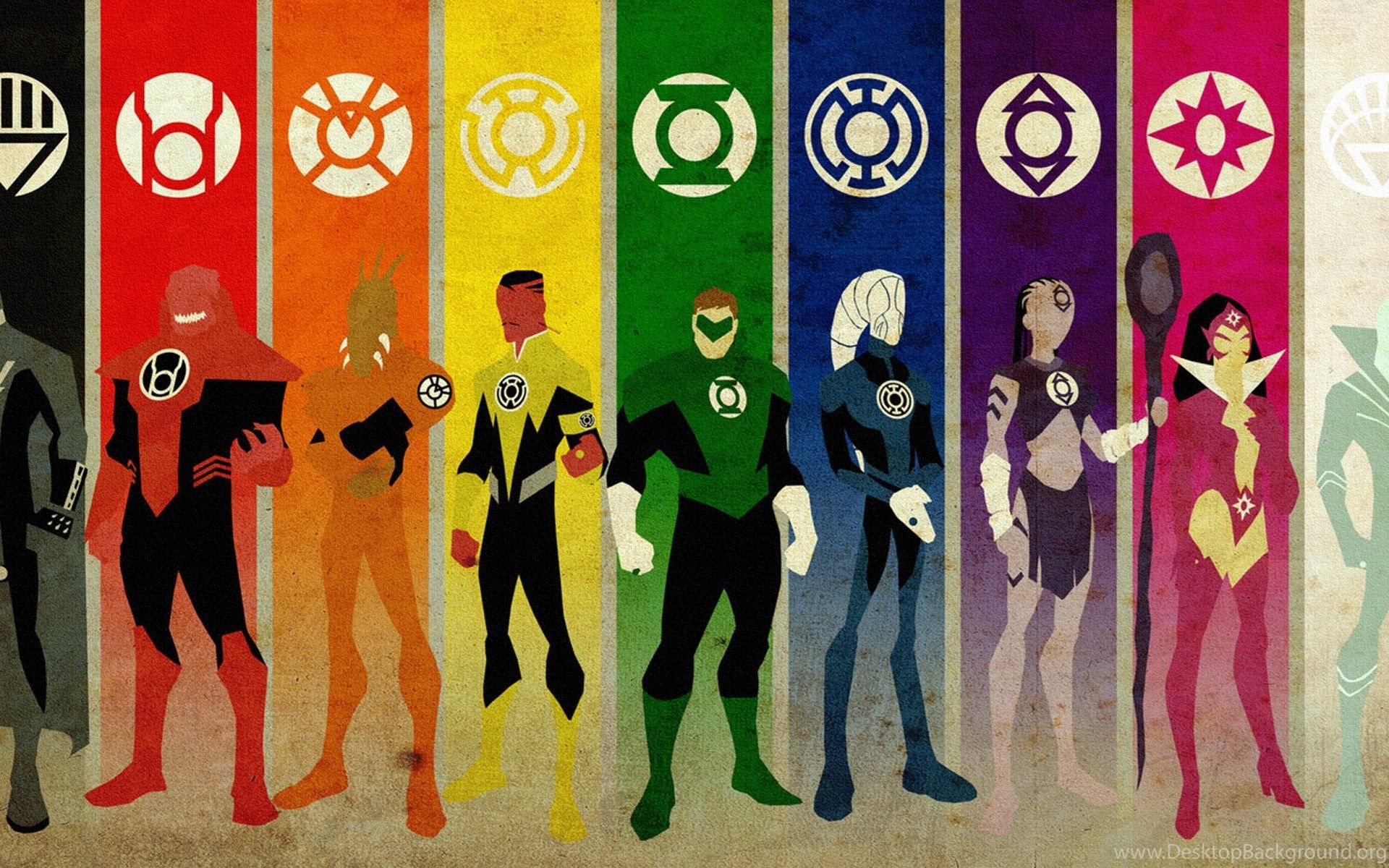 Green Lantern Dc Comics Sinestro Corps Star Sapphire Desktop Background