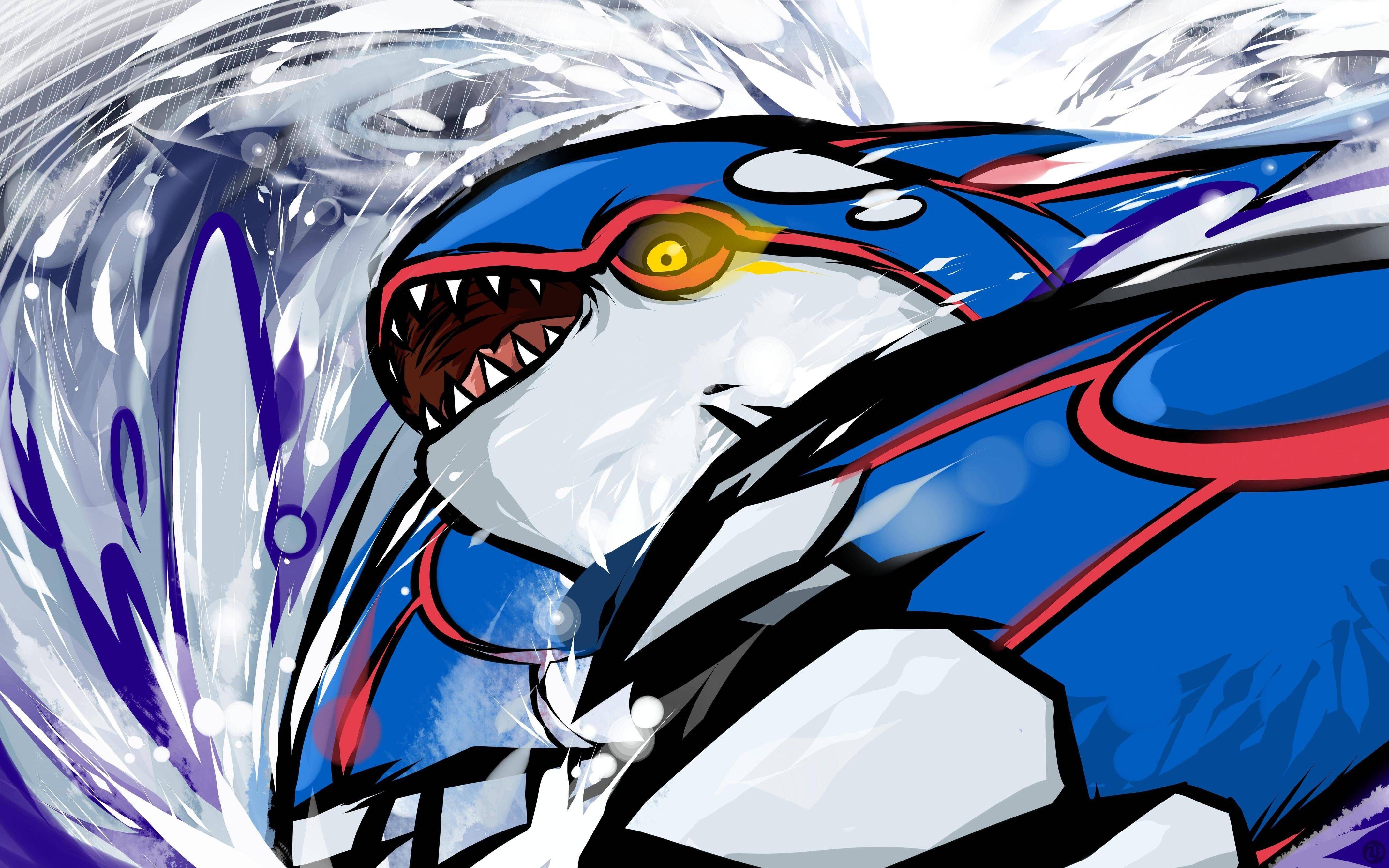 #kyogre, #Pokemon Sapphire, #Pokémon, wallpaper HD Wallpaper