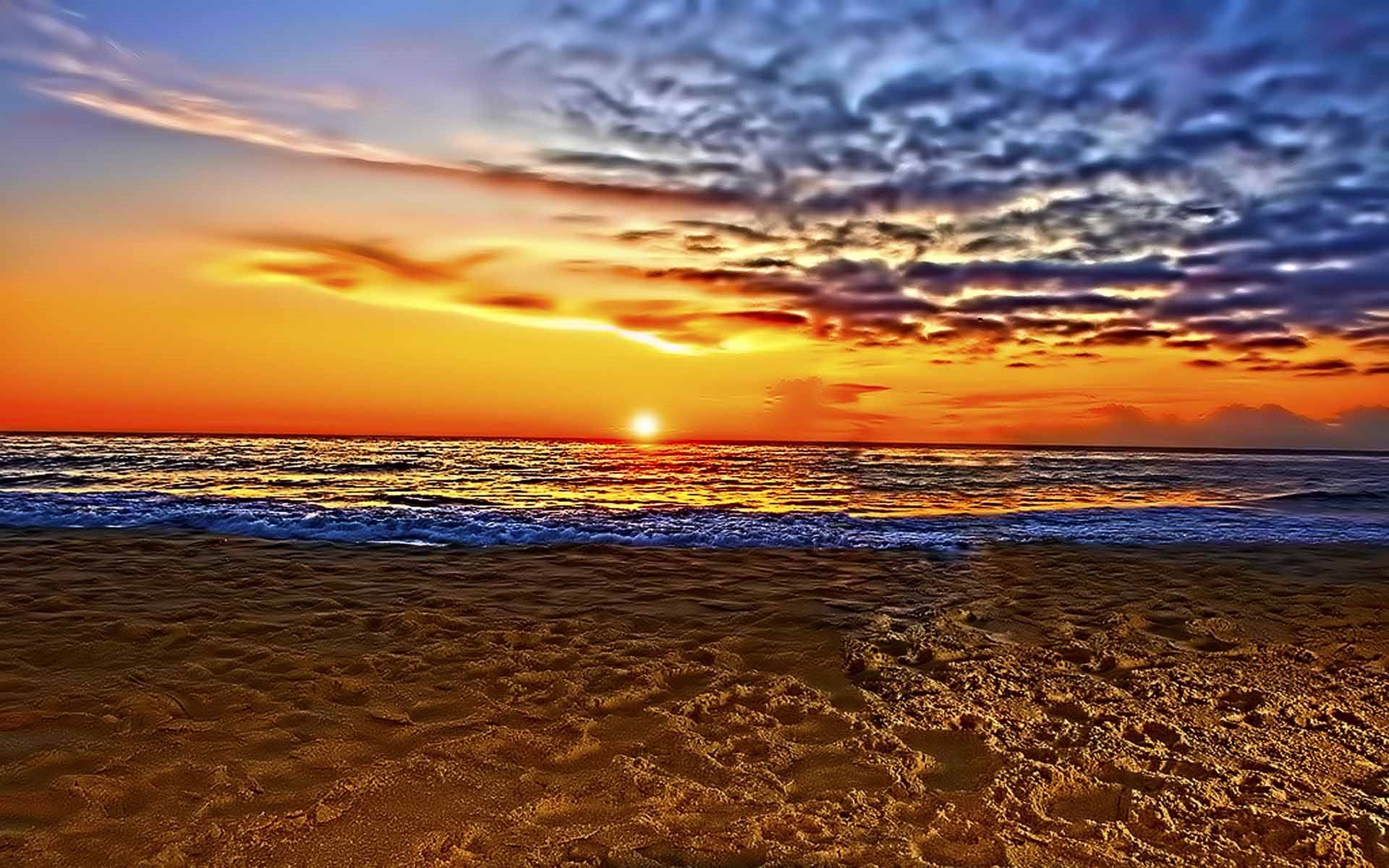 Sunset Beautiful Beach Wallpaper