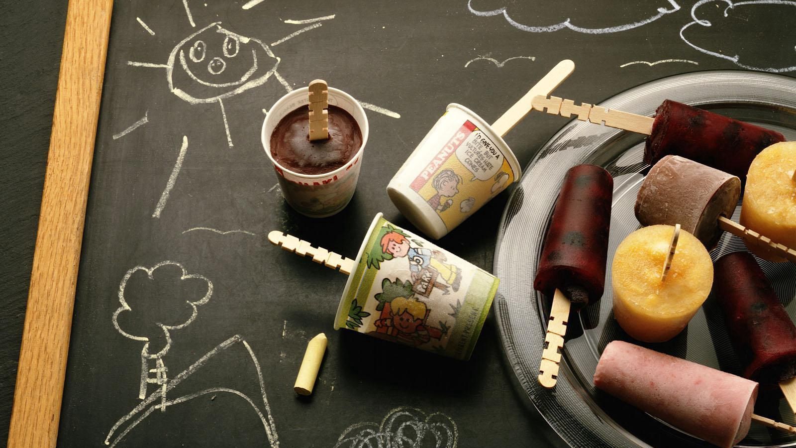 Download wallpaper 1600x900 board, drawing, ice cream, summer, mood widescreen 16:9 HD background