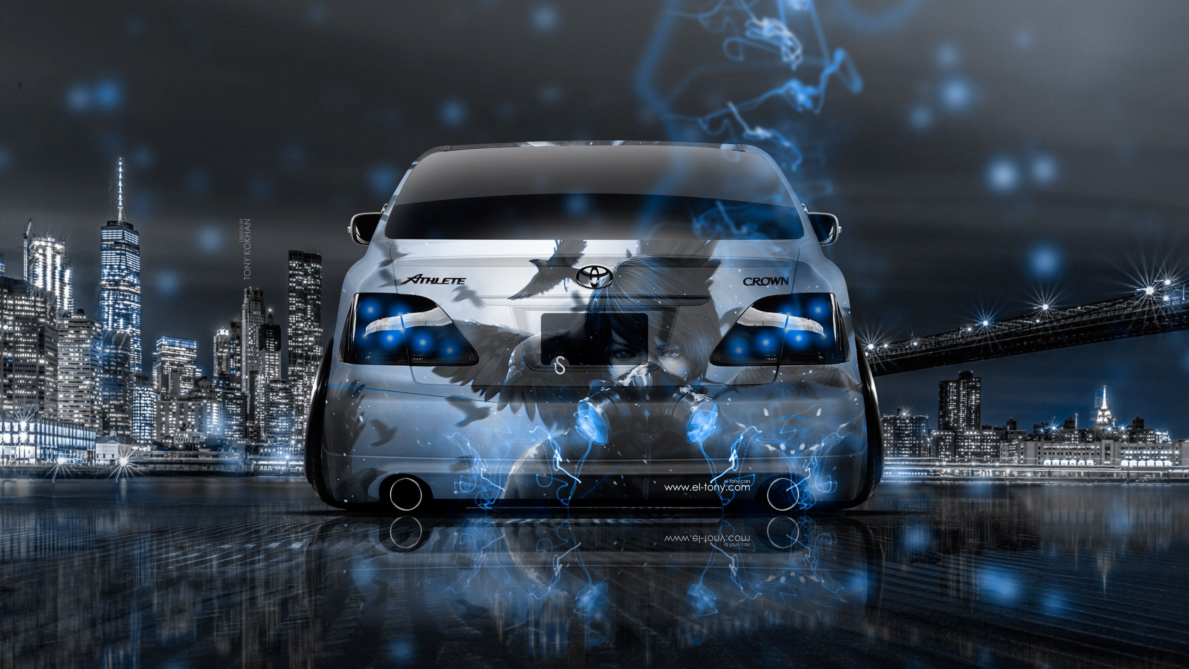Toyota Crown Athlete JDM Back Anime Night New York City Energy Car 2017 el Tony