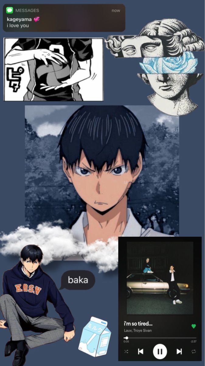 KAGEYAMA. Haikyuu anime, Blue anime, Cute anime wallpaper