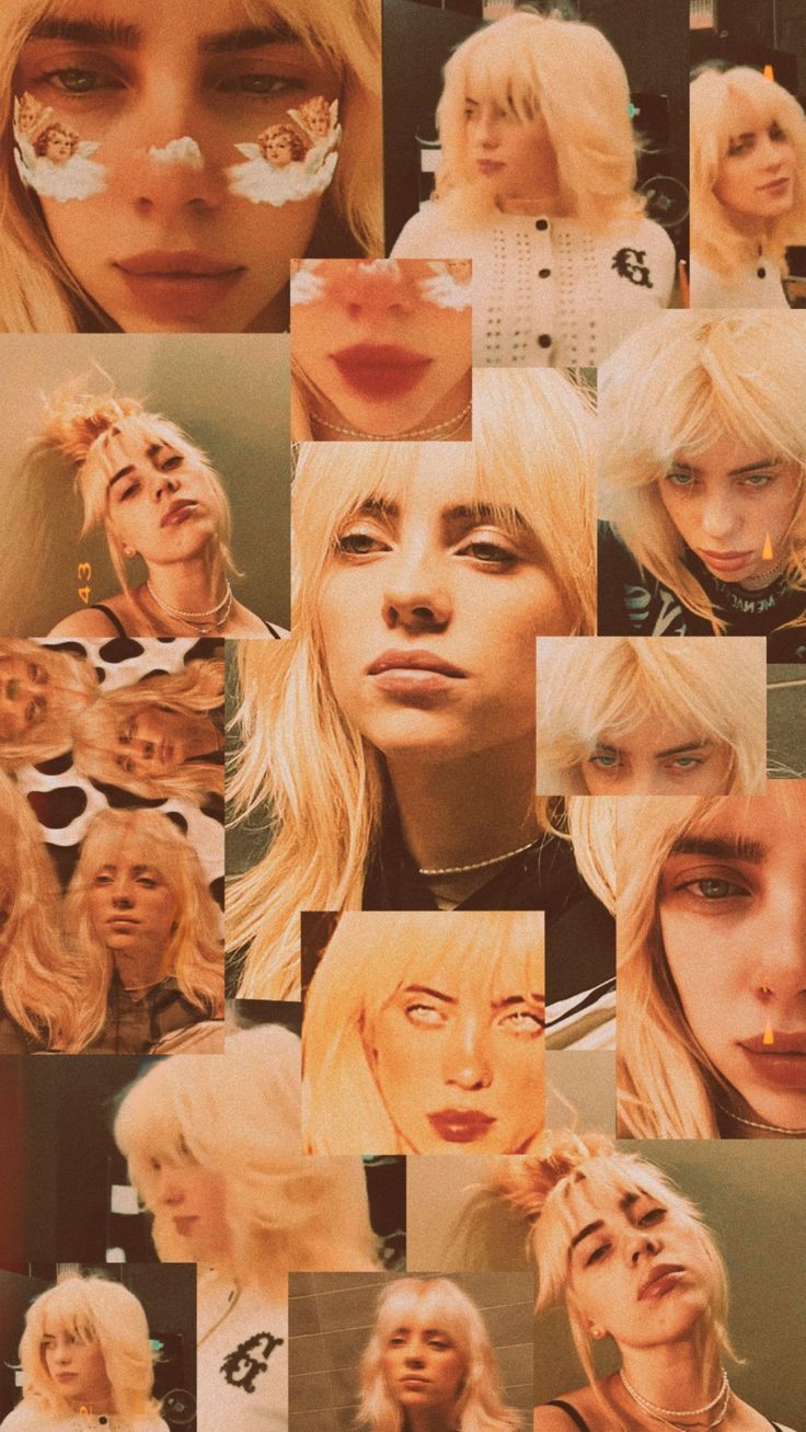 Billie Eilish blonde hair wallpaper. Billie, Billie eilish, Cute wallpaper