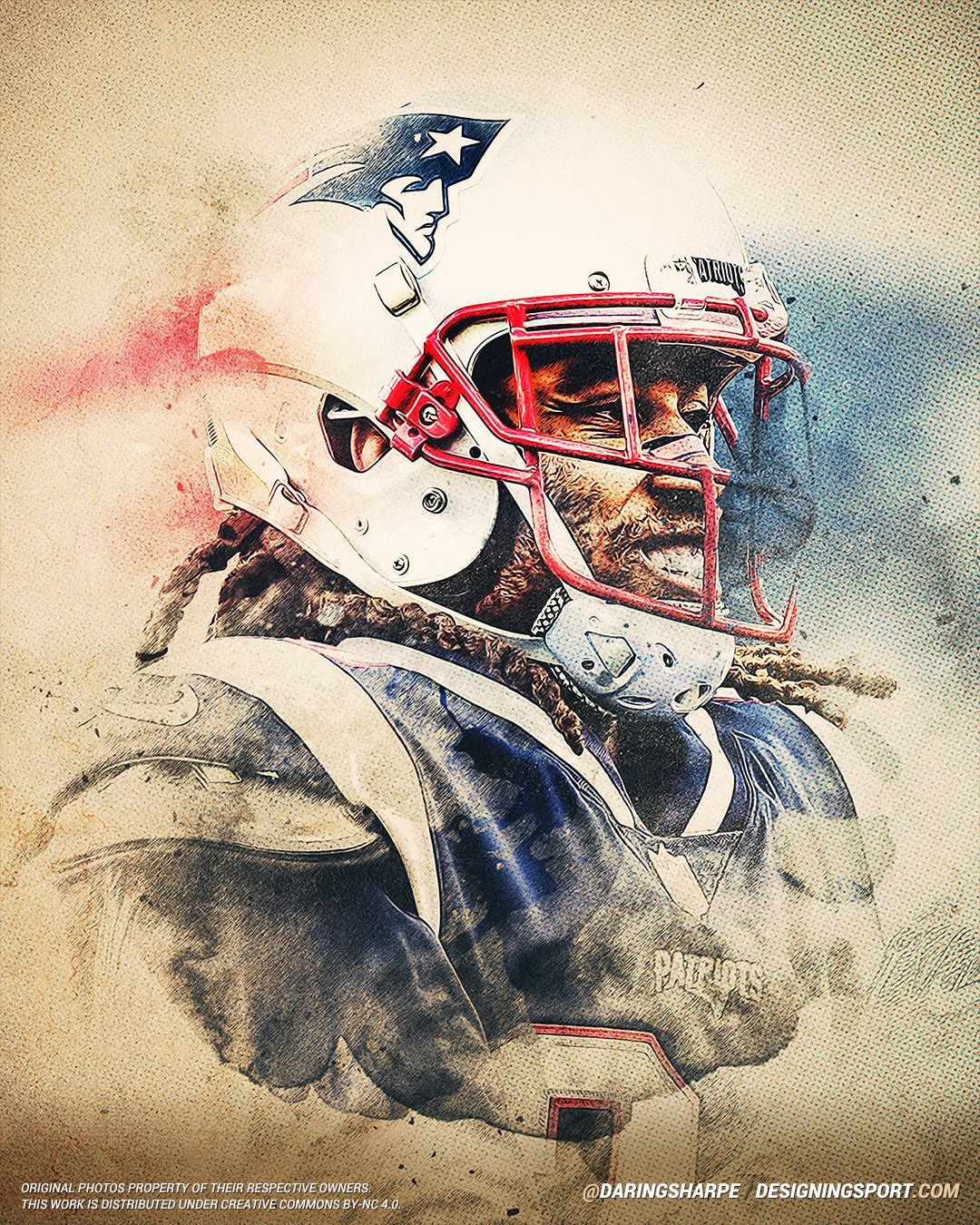Stephon Gilmore, New England Patriots Sport. Sports art, Art design, Patriots