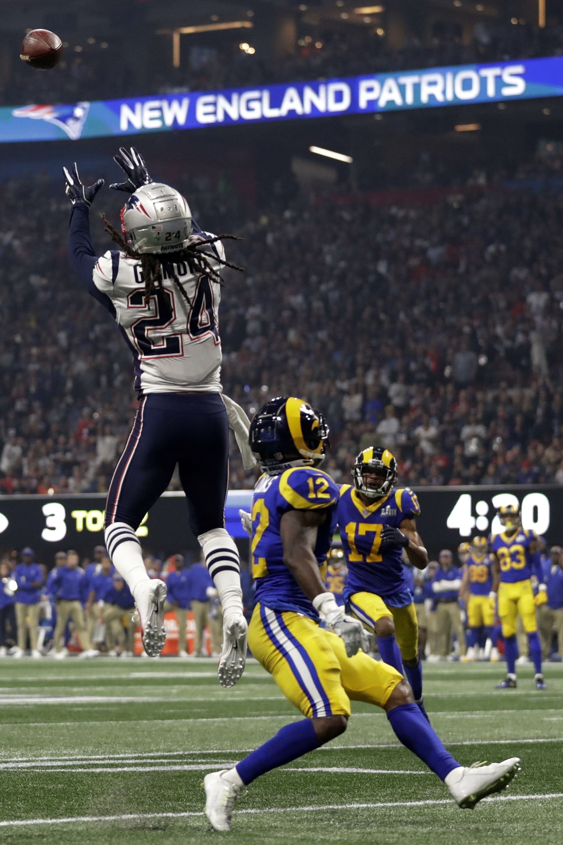 Patriots' Stephon Gilmore's Super Bowl clinching interception was 'one of the easiest picks I've had all year'