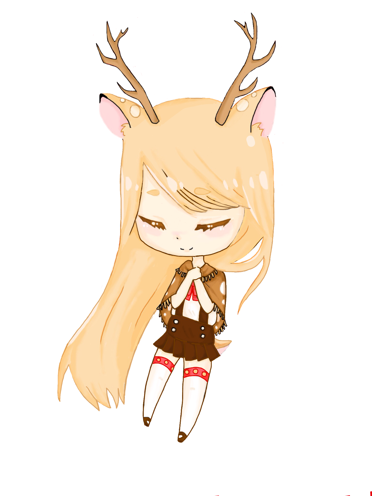 Inspirational Cute Anime Deer Girl