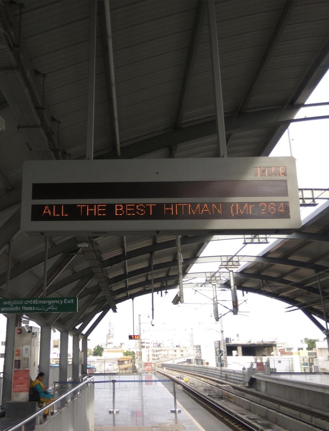 Hyderabad Metro wishing Hitman. Metro station, Metro, Hitman