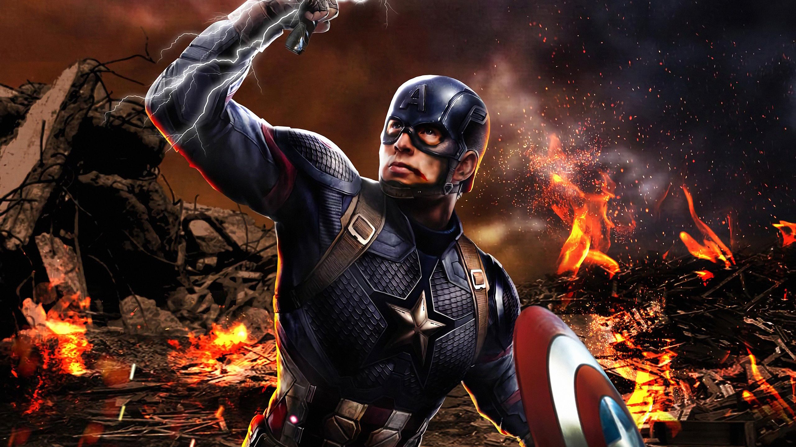 Captain America Avengers Endgame Mjolnir, HD Superheroes, 4k Wallpaper, Image, Background, Photo and Picture