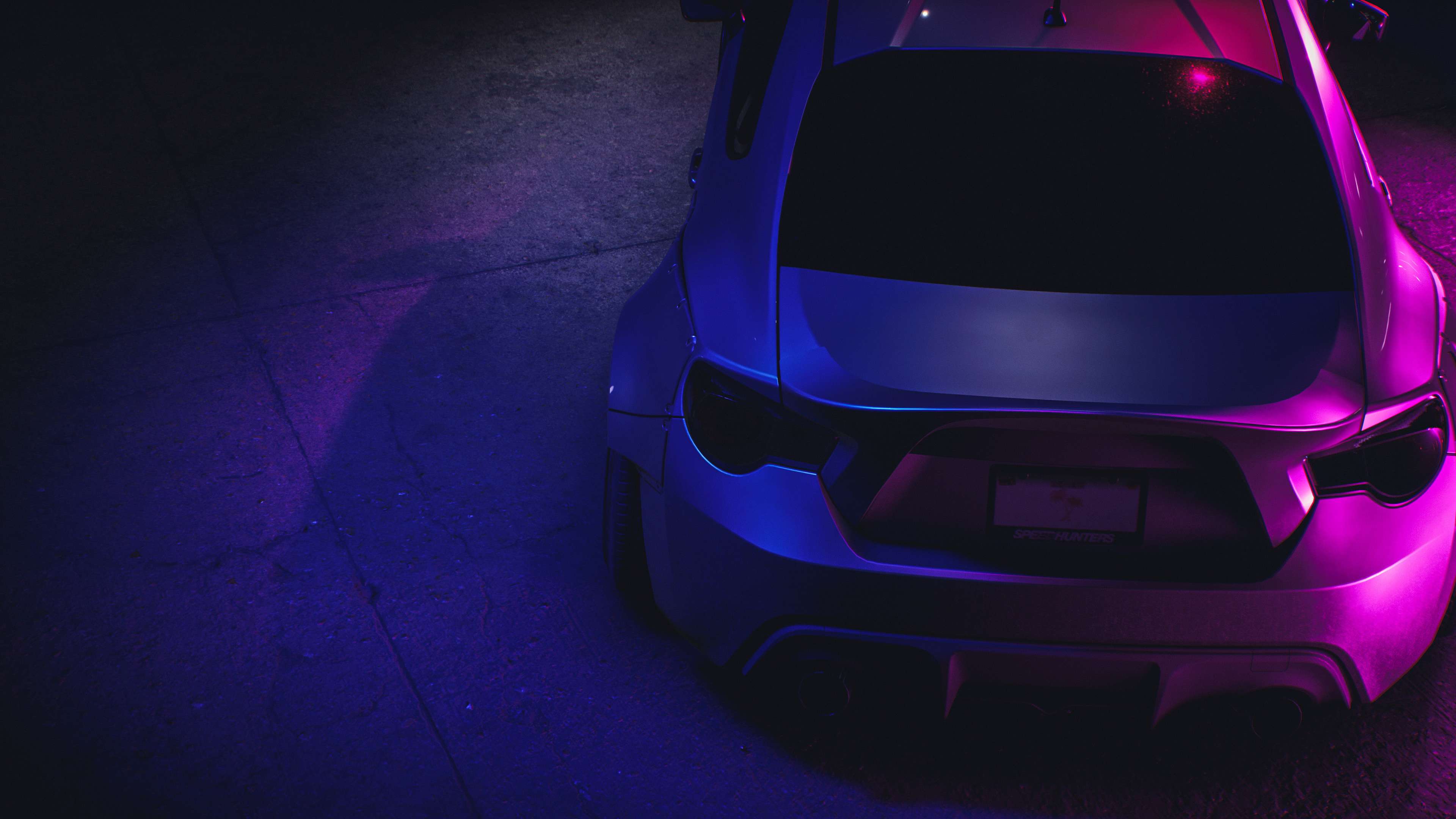 Neon Car Wallpaper 4k