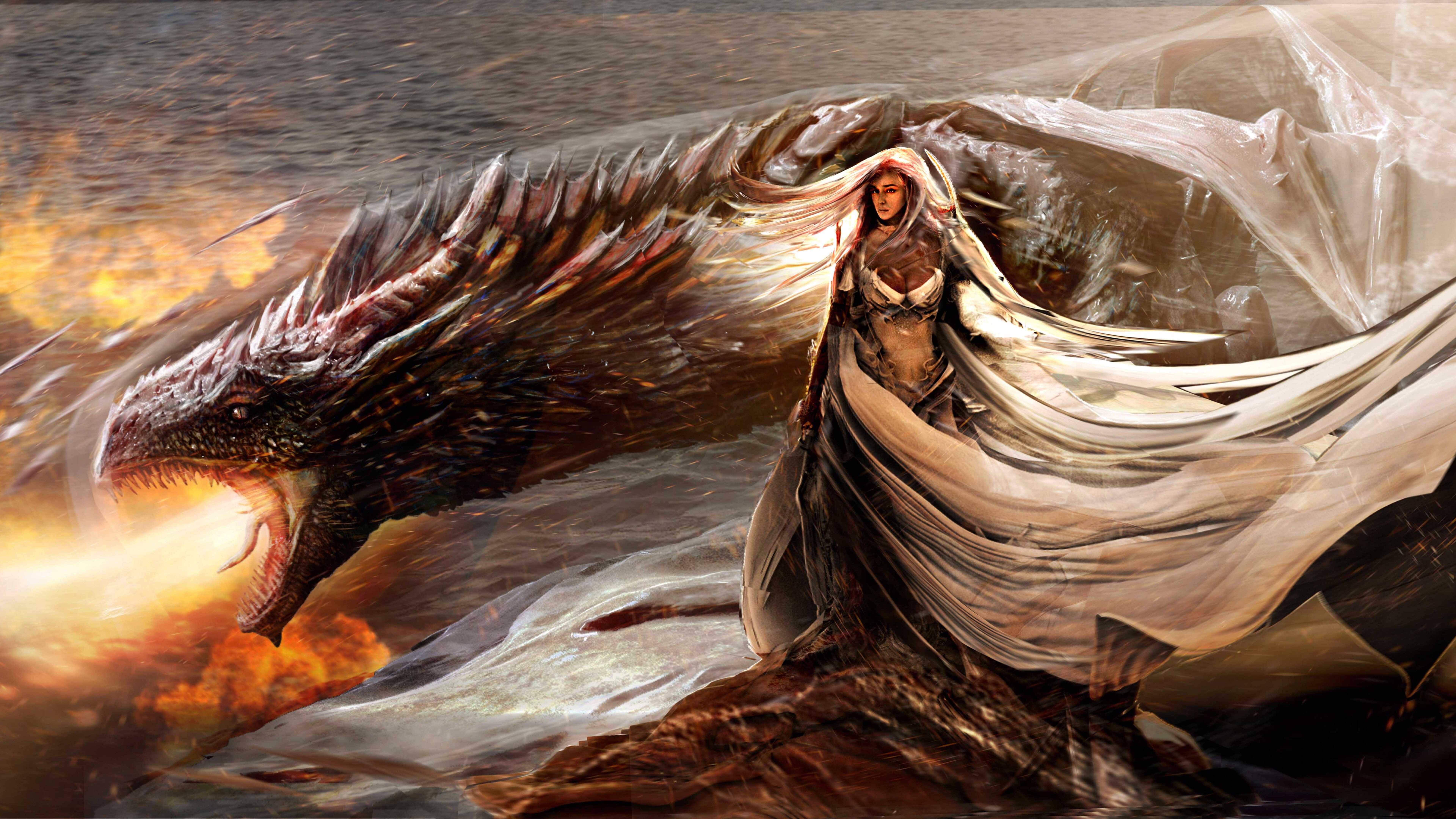 Khaleesi Daenerys Targaryen Game of Thrones 4K Wallpapers  HD Wallpapers   ID 21713