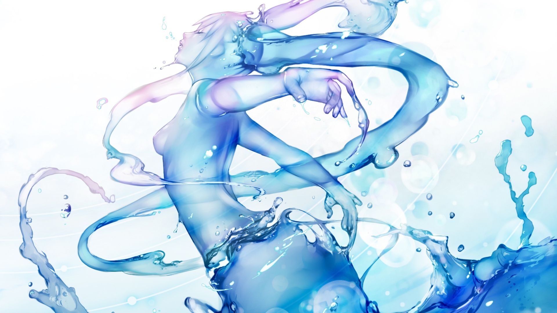 water, Vocaloid, Hatsune Miku, anime girls wallpaper