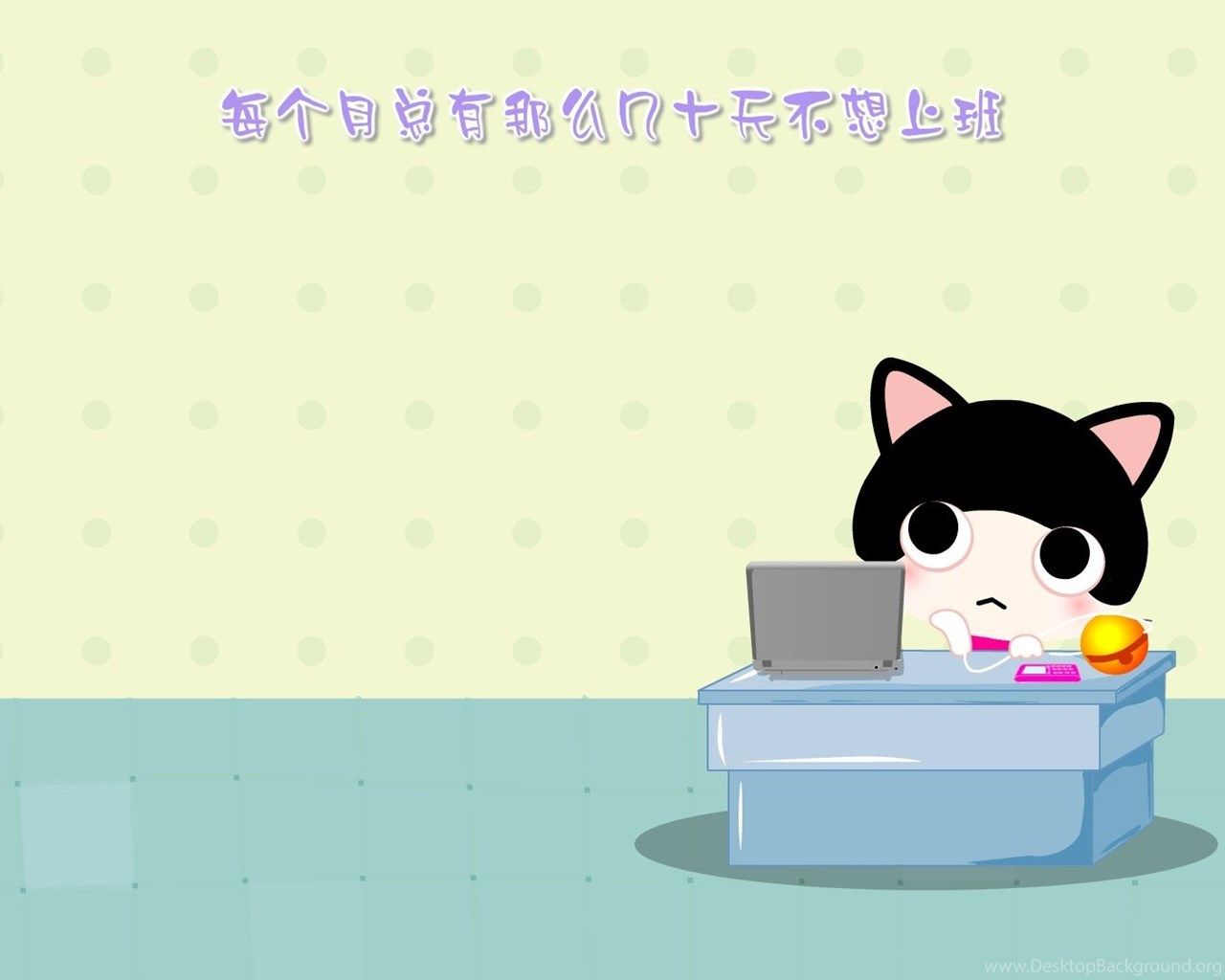 Cute Cartoon Cat Wallpaper, Cool Background HD Desktop Background