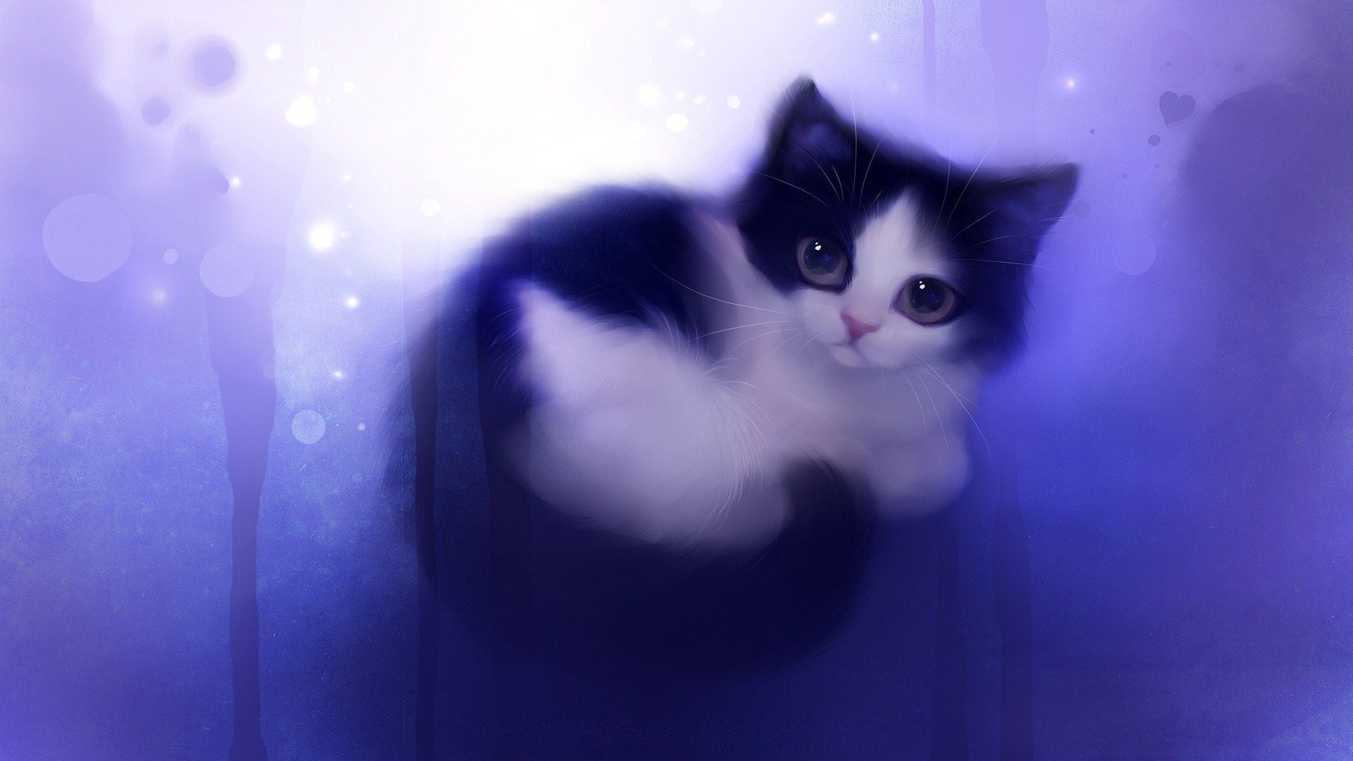 Get Desktop Cute Cat Cartoon Wallpaper HD Gif