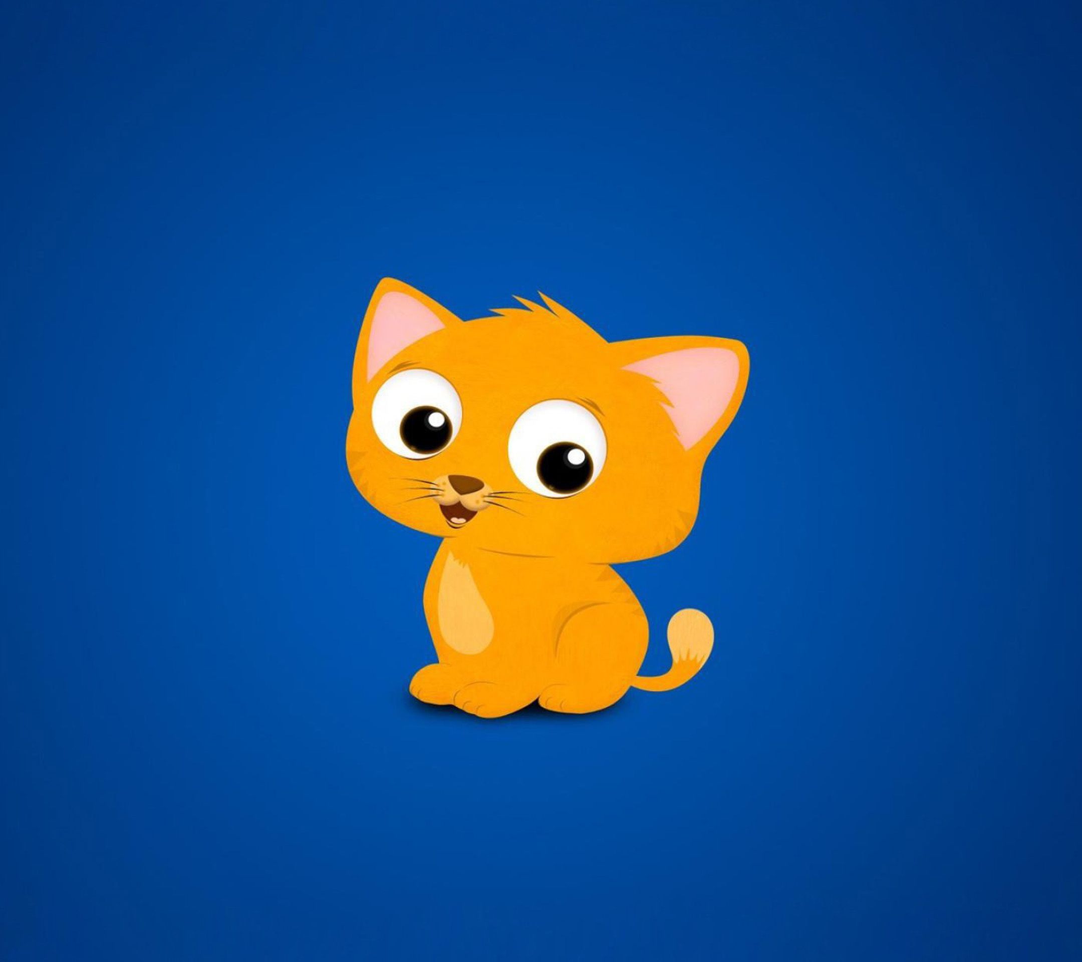 Cute Cartoon Cat Galaxy S4 Wallpaper Background And Themes
