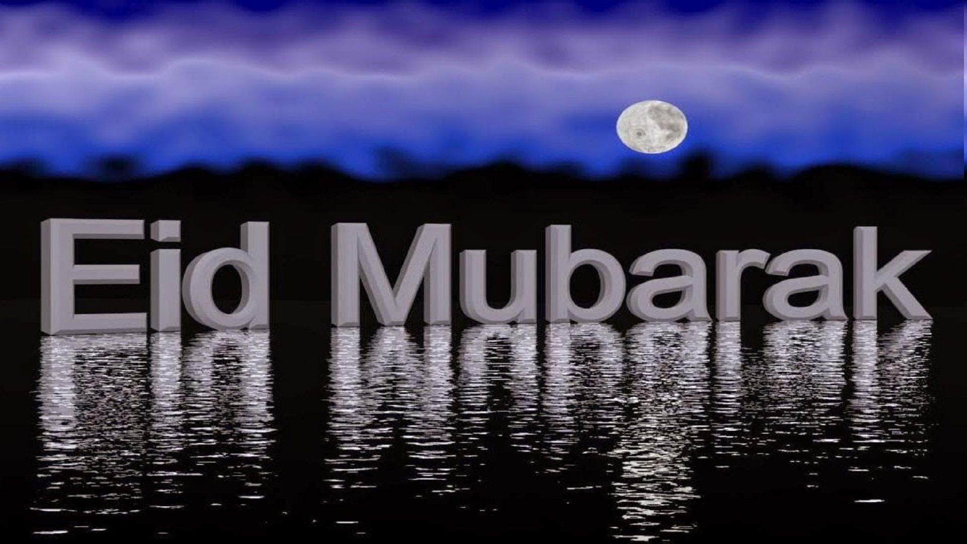 Eid Mubarak Moon Image Wallpaper Free Hd
