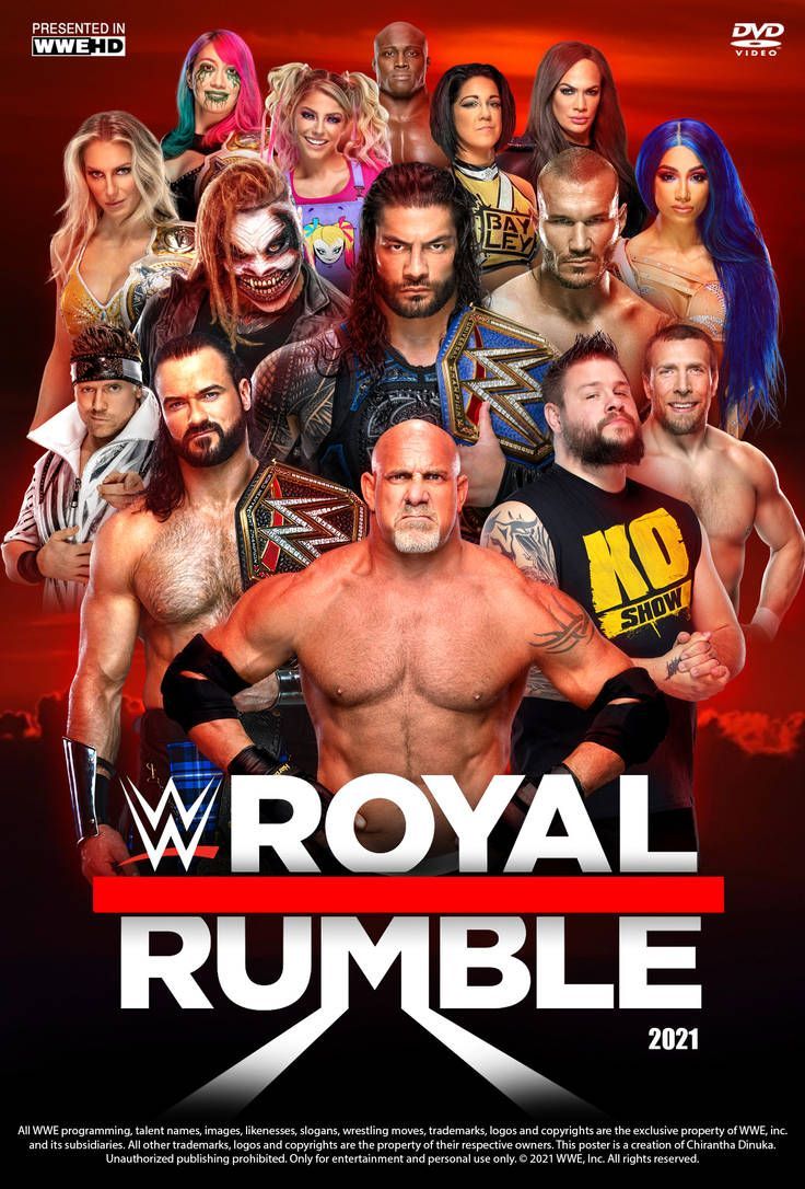 WWE Royal Rumble 2021 Poster. Wwe royal rumble, Royal rumble, Wwe