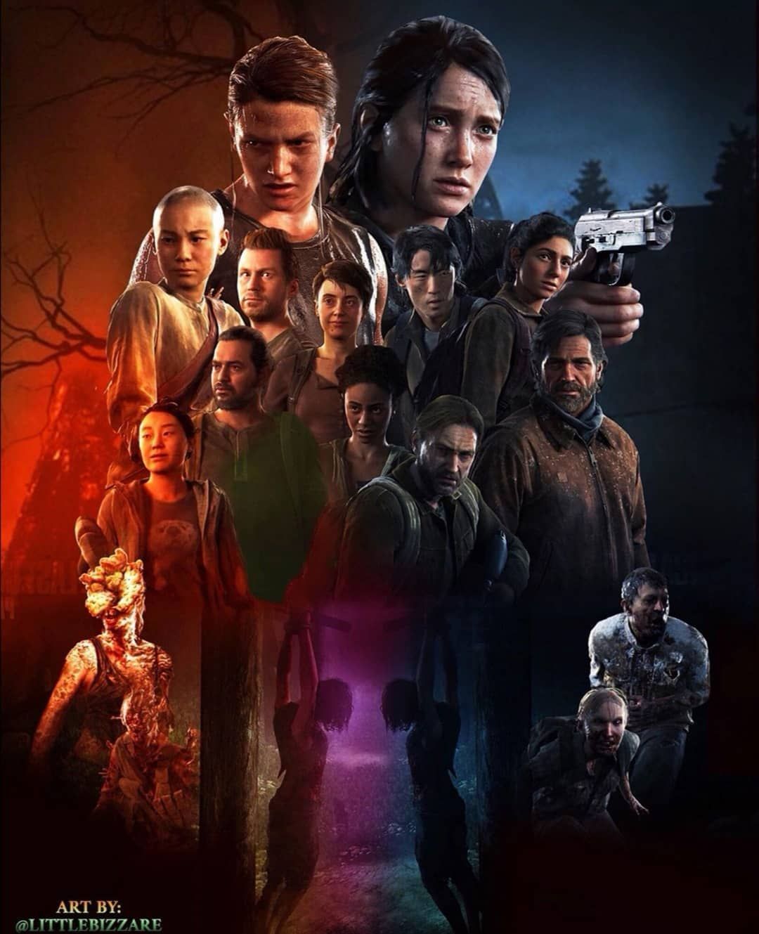 Download Joel, Abbie, And Ellie In The Last Of Us 4K Wallpaper