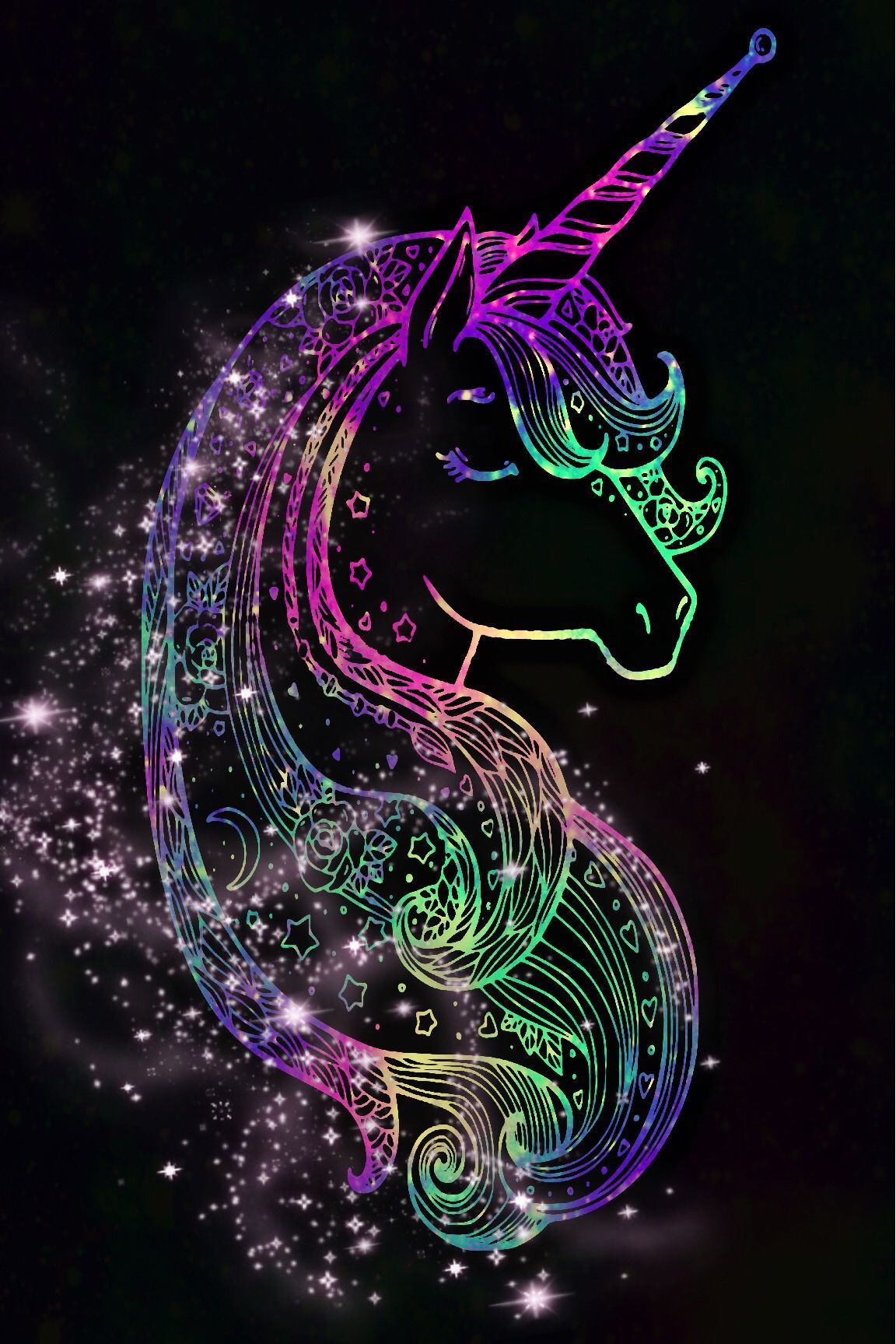 Galaxy Rainbow Unicorns, made by me #purple #sparkly #wallpapers  #backgrounds #sparkles #gli… | Iphone wallpaper unicorn, Unicorn wallpaper,  Purple galaxy wallpaper