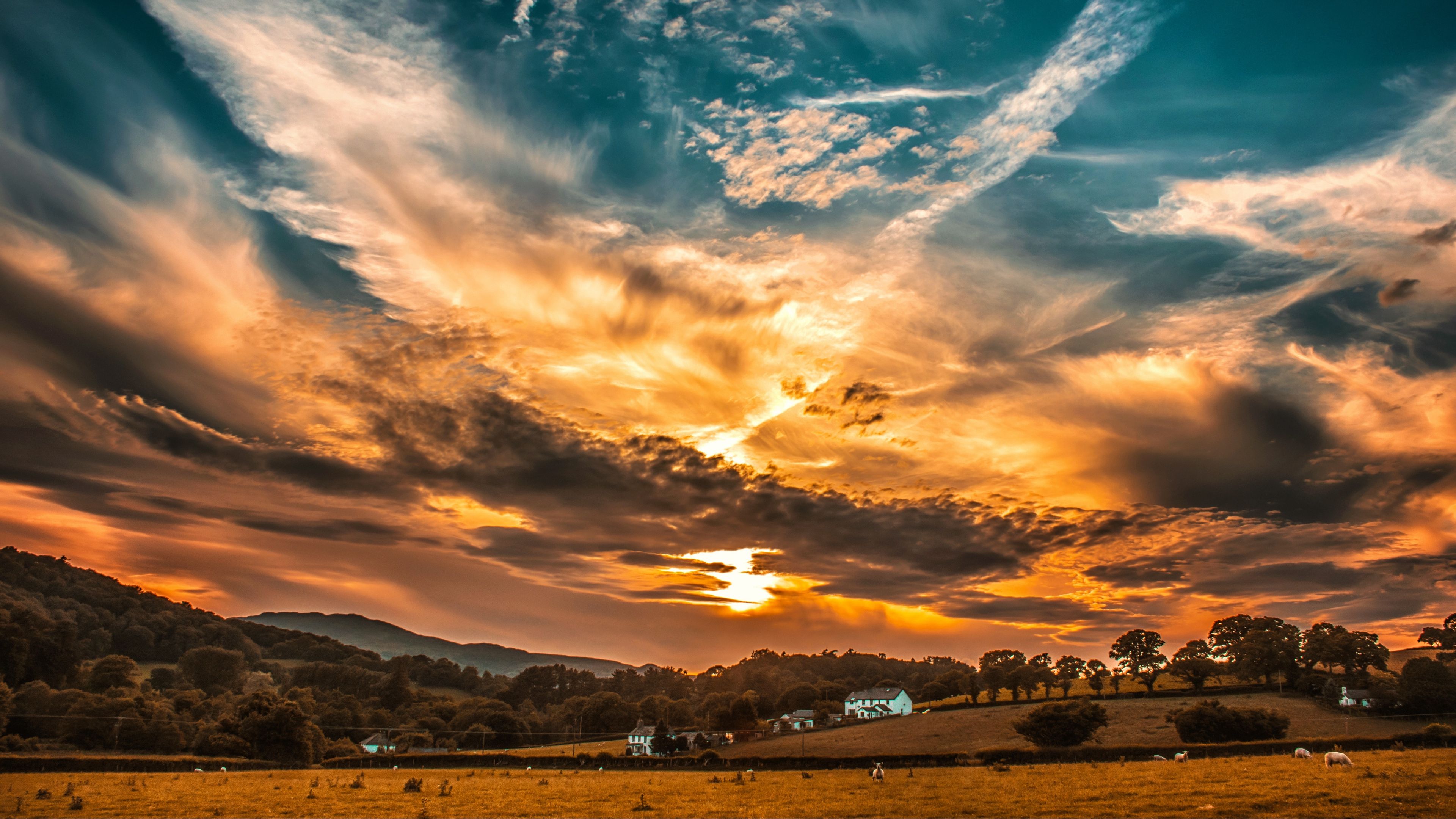 Sunset Sky Wallpaper 3840×2160