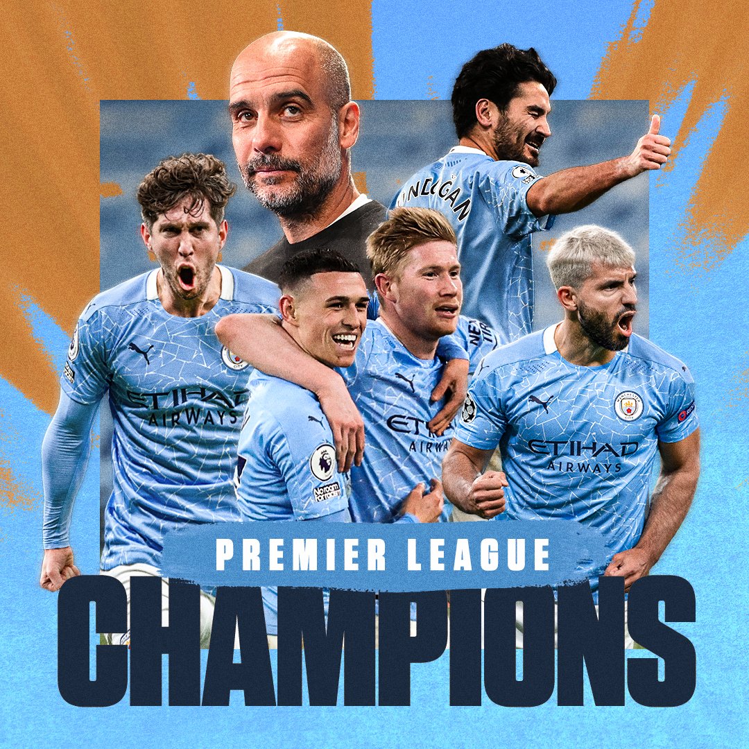 Manchester City Premier League Champions 2021 wallpaper