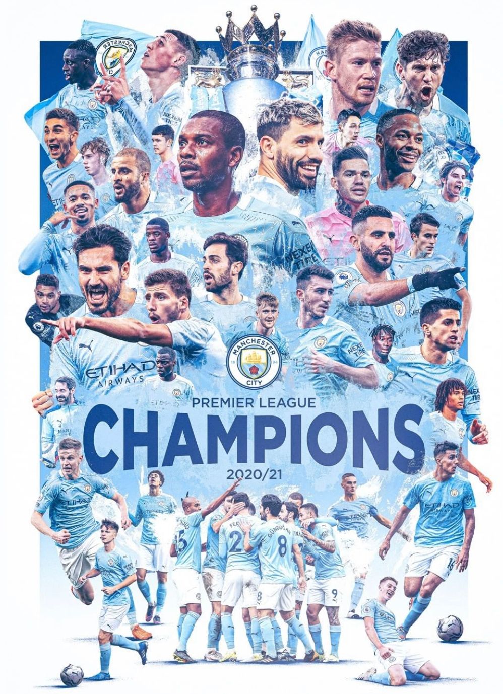 Manchester City Premier League Champions 2021 Wallpapers - Wallpaper Cave