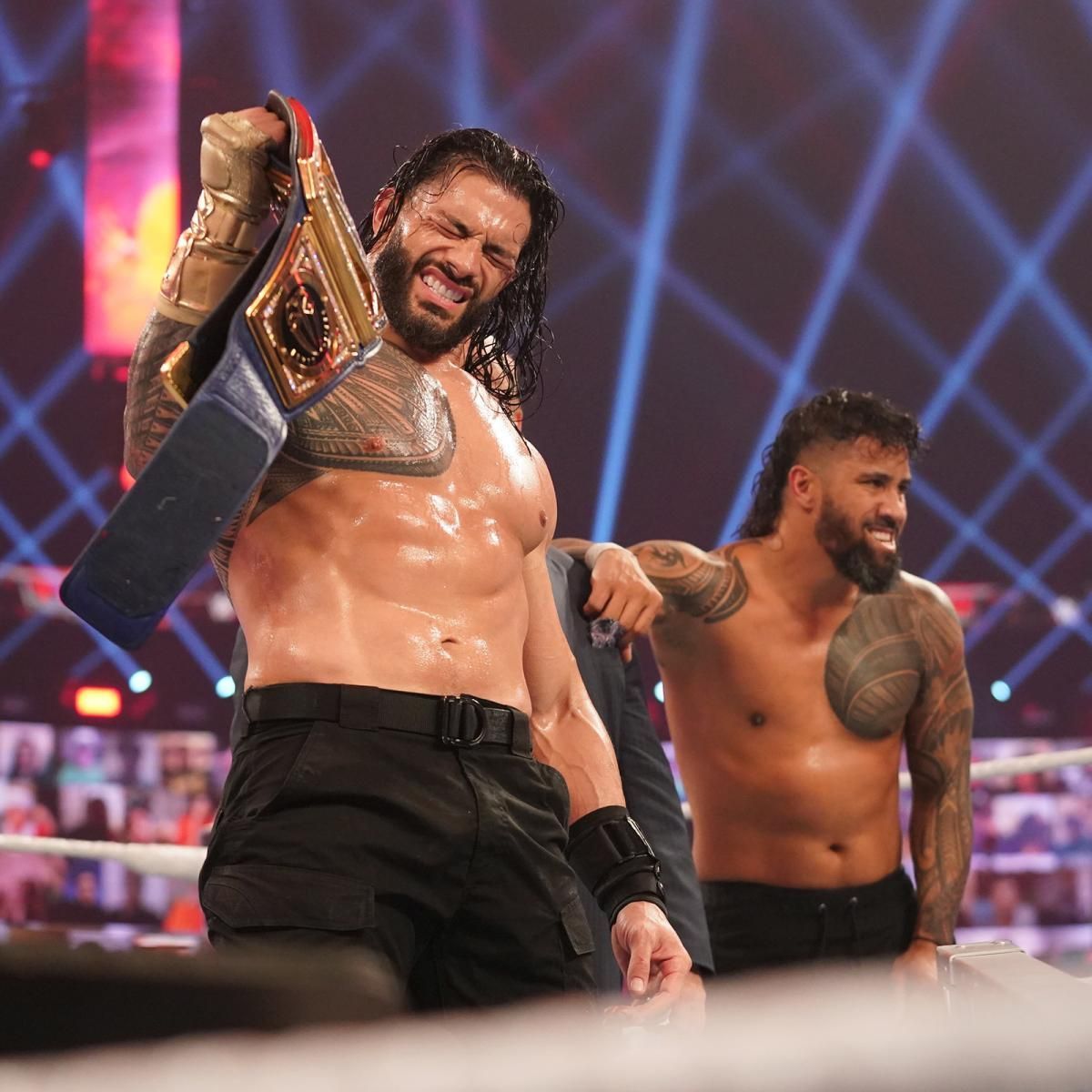 Photos: The Head of the Table and KO brutalize one another in epic TLC Match. Roman reigns shirtless, Roman reigns wife, Roman reigns family
