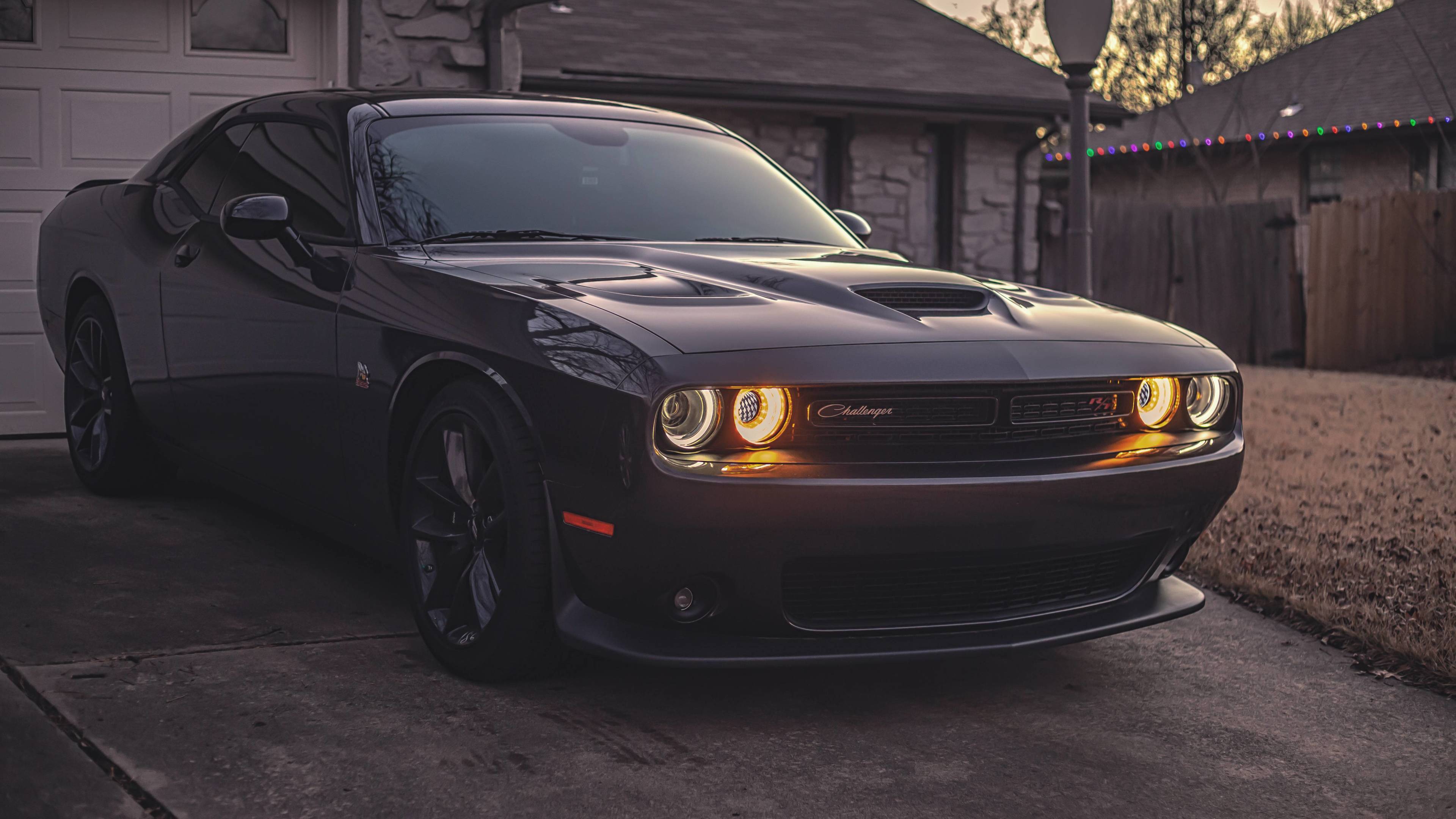 Wallpaper 4k Black Dodge Challenger 4k 4k Wallpaper, 5k Wallpaper, Cars Wallpaper, Dodge Challenger Wallpaper, Dodge Wallpaper, Hd Wallpaper