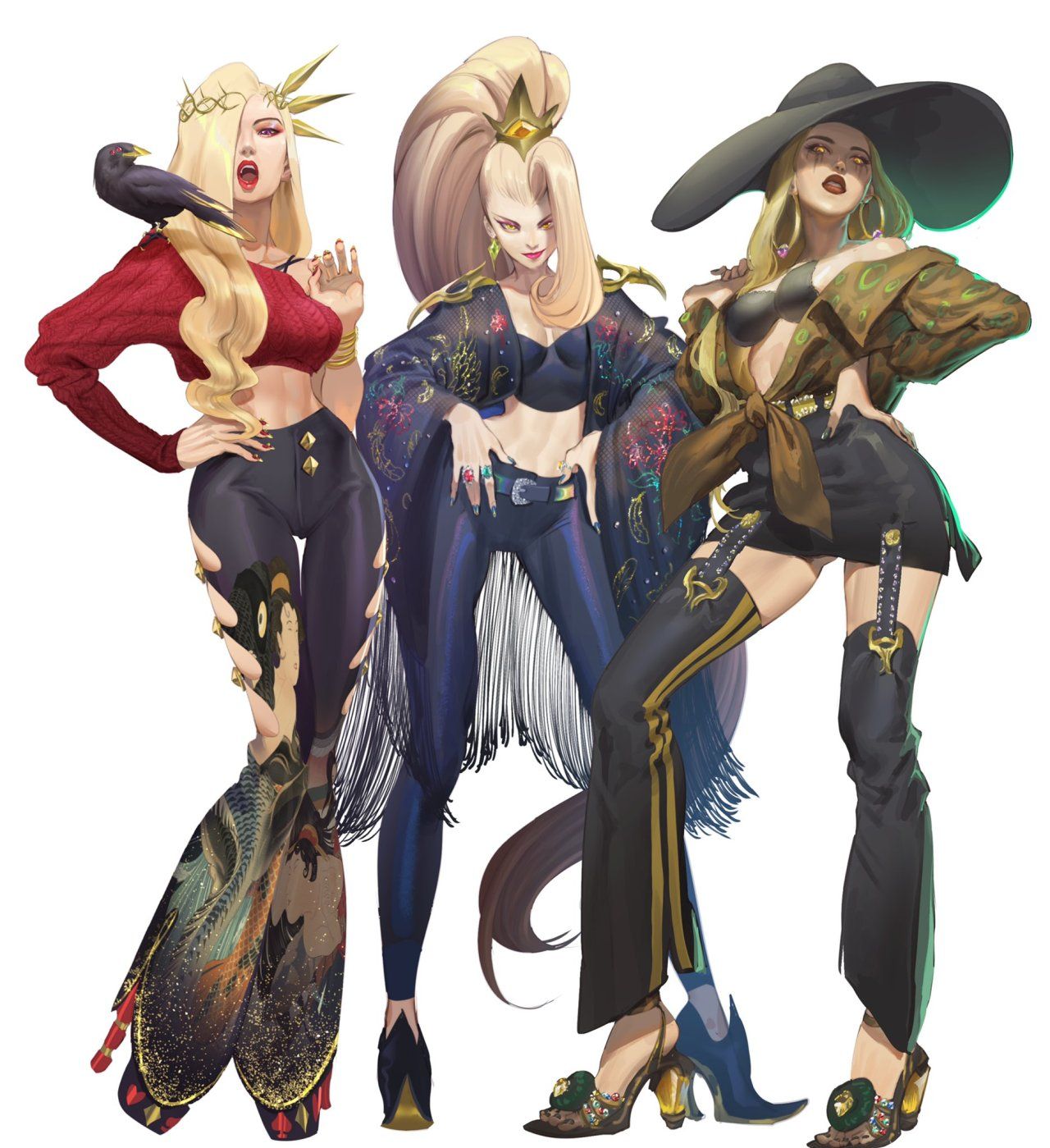 LoL: splash arts vazadas de skins coven, confira as imagens