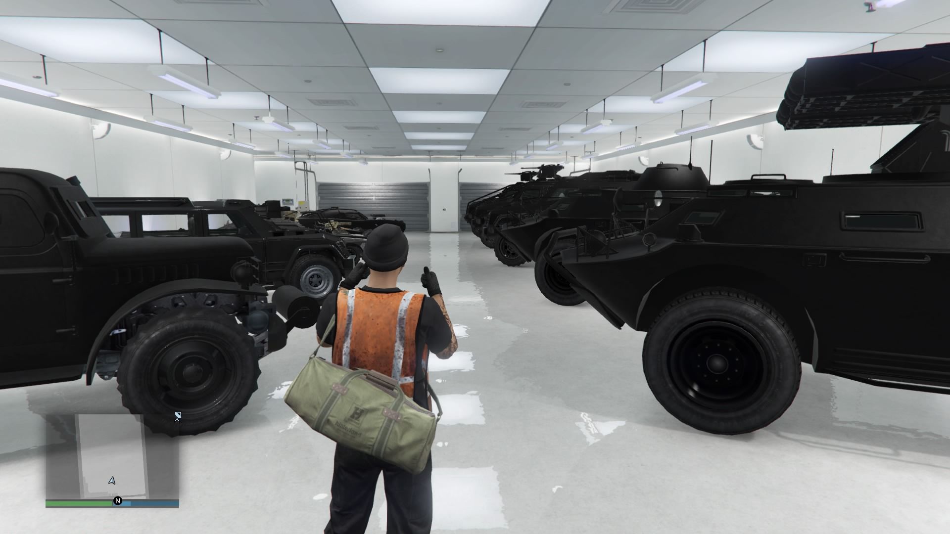 Finally finished my military garage with the Nightshark