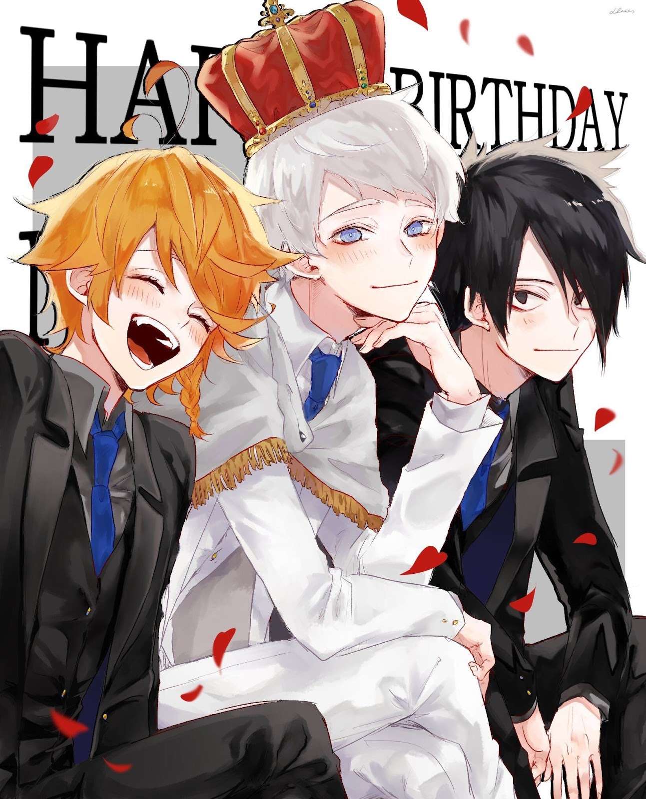 Anime Boy Saying Happy Birthday