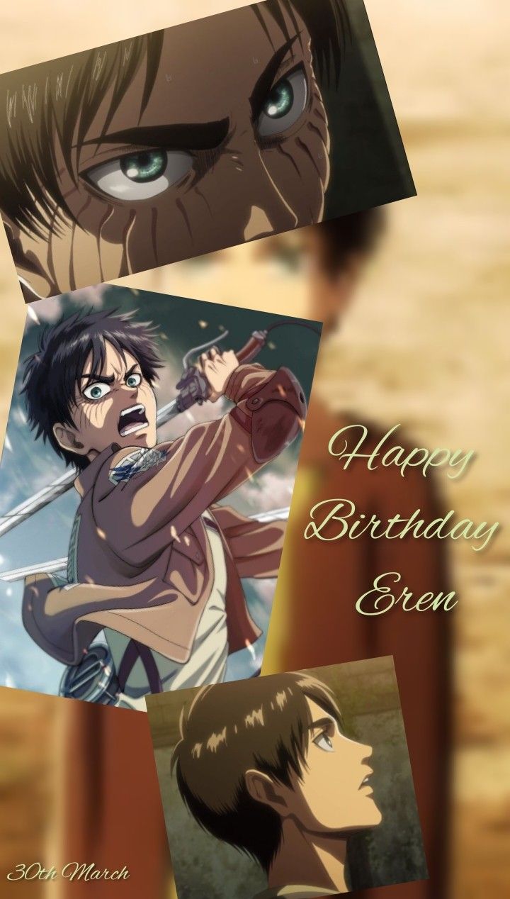 Happy Birthday Eren ♥️. Happy birthday, Happy, Anime