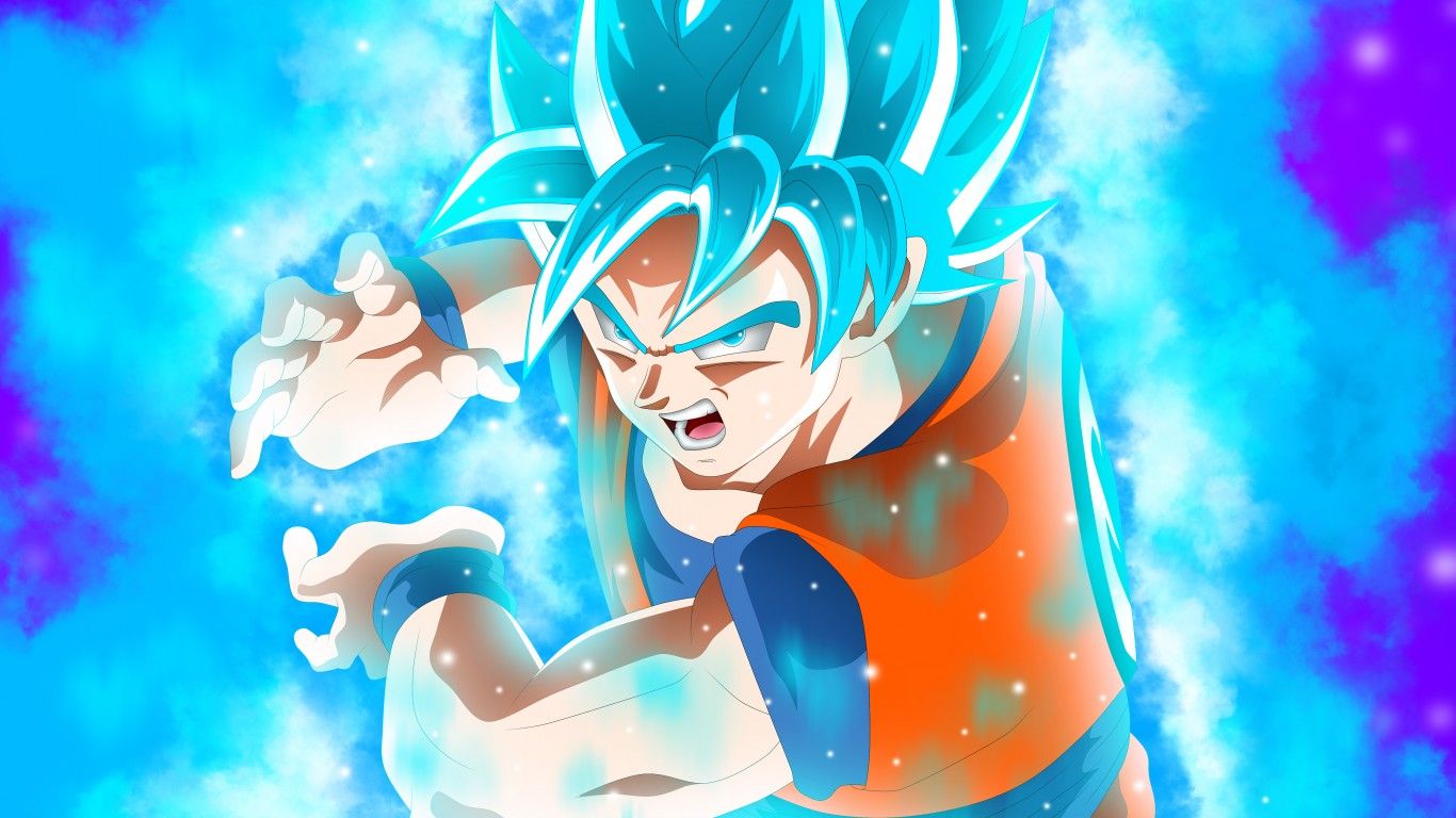 Goku Dragon Ball Super Z HD Wallpaper for Desktop and Mobiles 1366x768