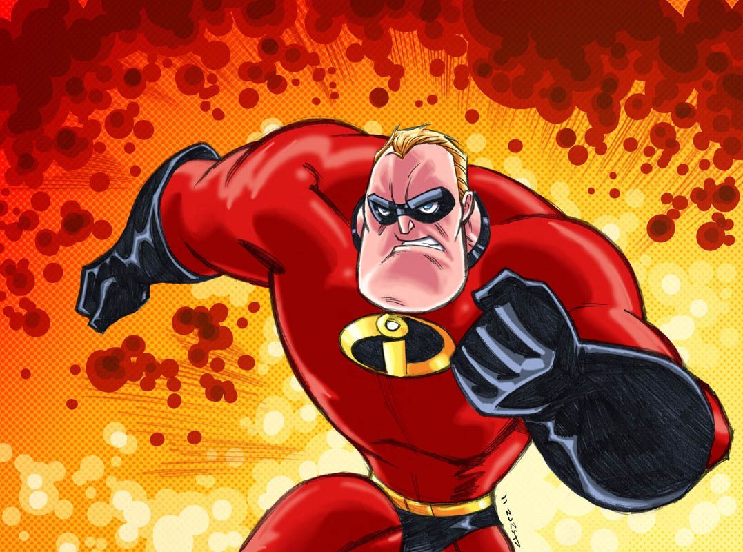 Mr. Incredible. The incredibles, Superhero art, Pixar films