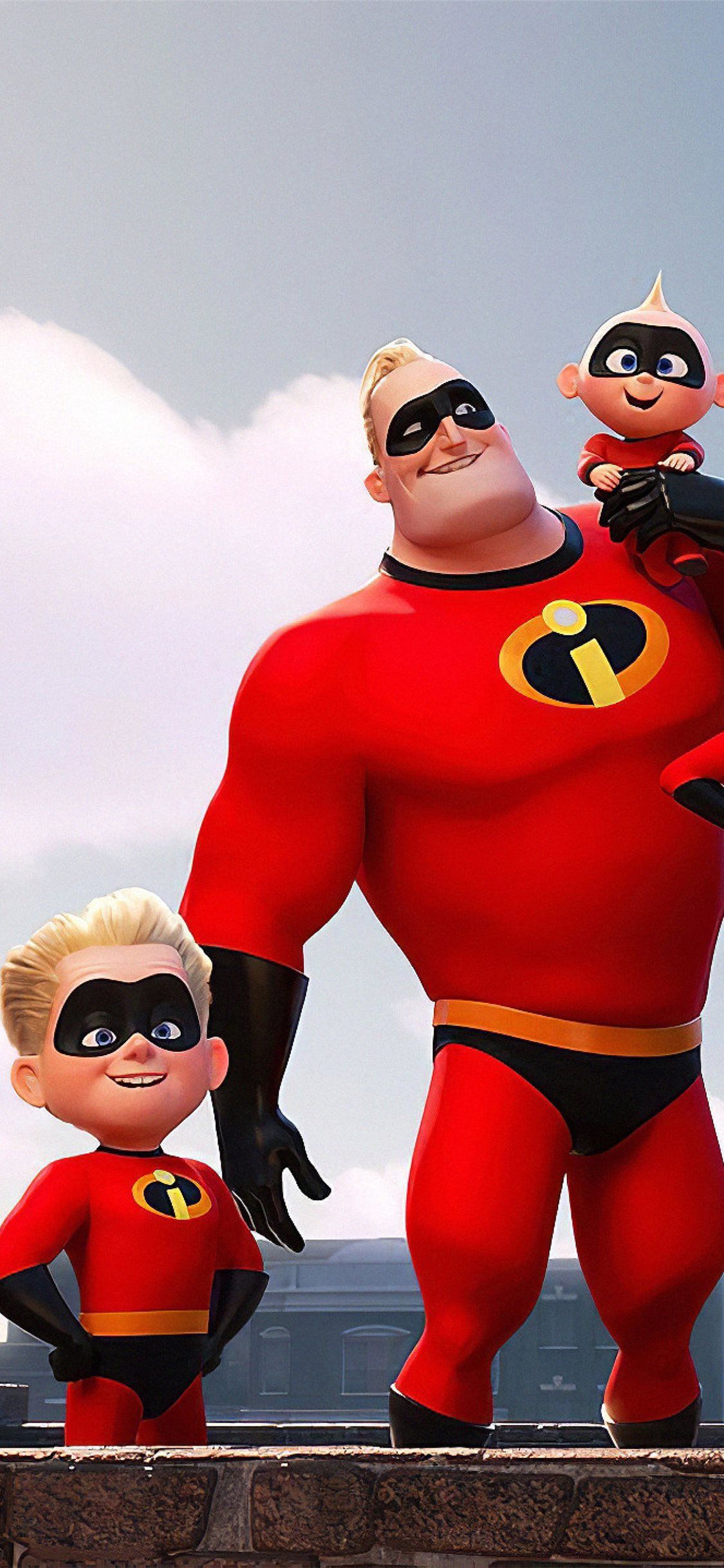 the incredibles 2 team iPhone X Wallpaper Free Download