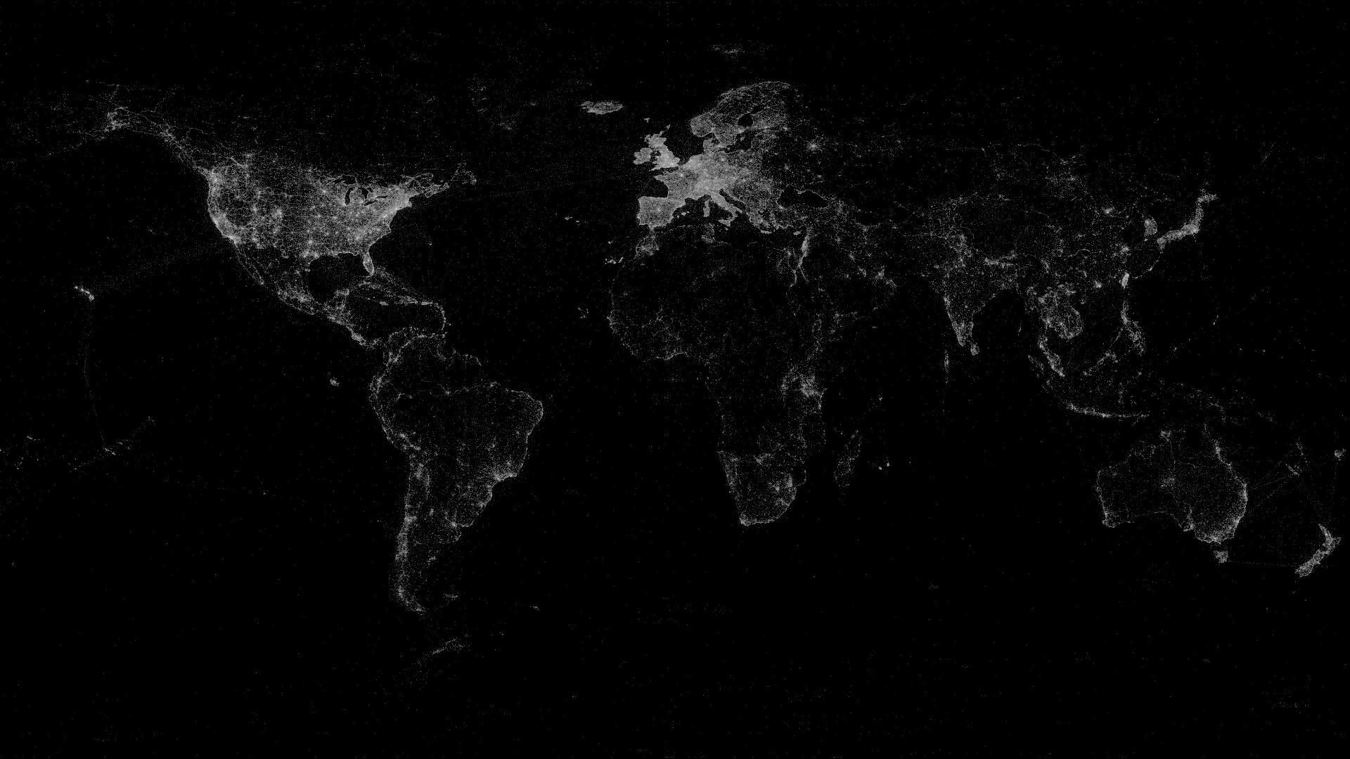 world map [1920x1080]. World map wallpaper, Desktop wallpaper black, Aesthetic desktop wallpaper