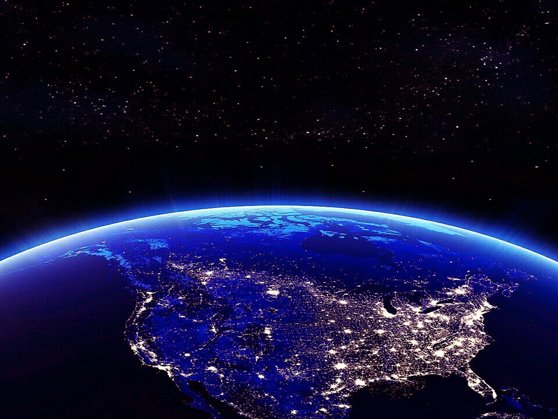 Earth North America In The Night View From Space 4k Wallpaper For Mobile Phones Tablet And Lapx2160, Wallpaper13.com