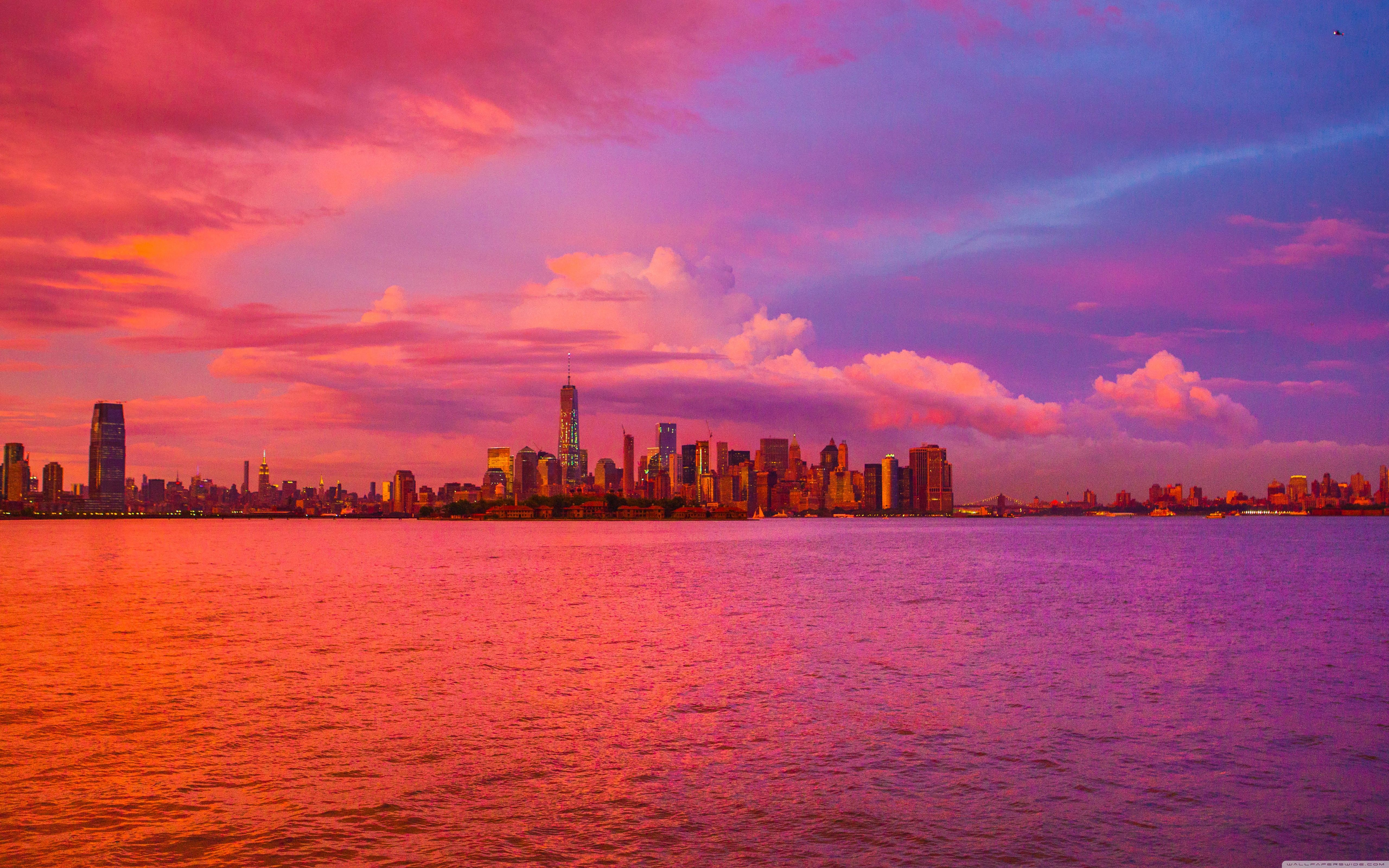 Free download New York City Pink Sunset 4K HD Desktop Wallpaper for 4K Ultra [5120x3200] for your Desktop, Mobile & Tablet. Explore United States Wallpaper. United States Wallpaper, United