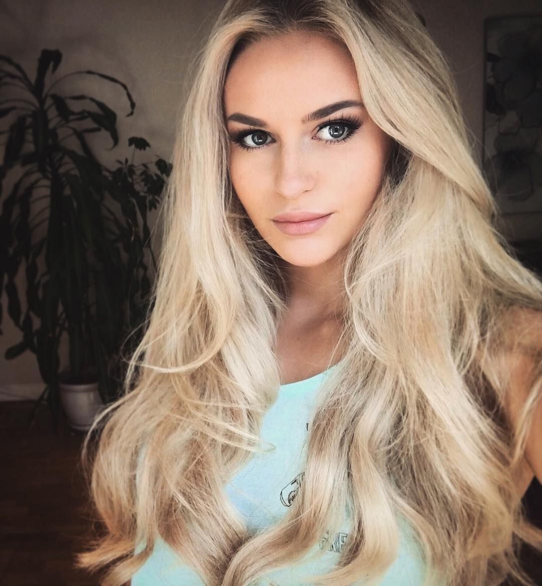 Most Beautiful Swedish Women On Instagram. Platinum blonde hair, Long hair styles, Hair styles