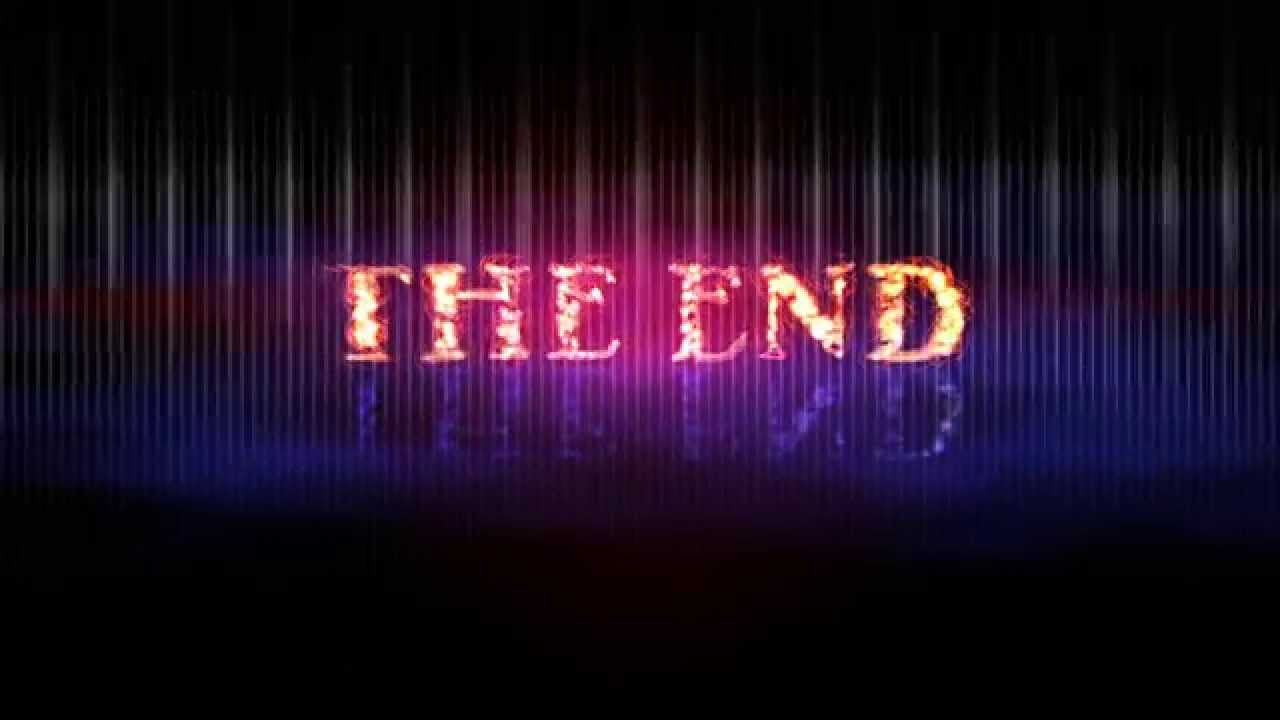 4K The End Logo + Roller Background