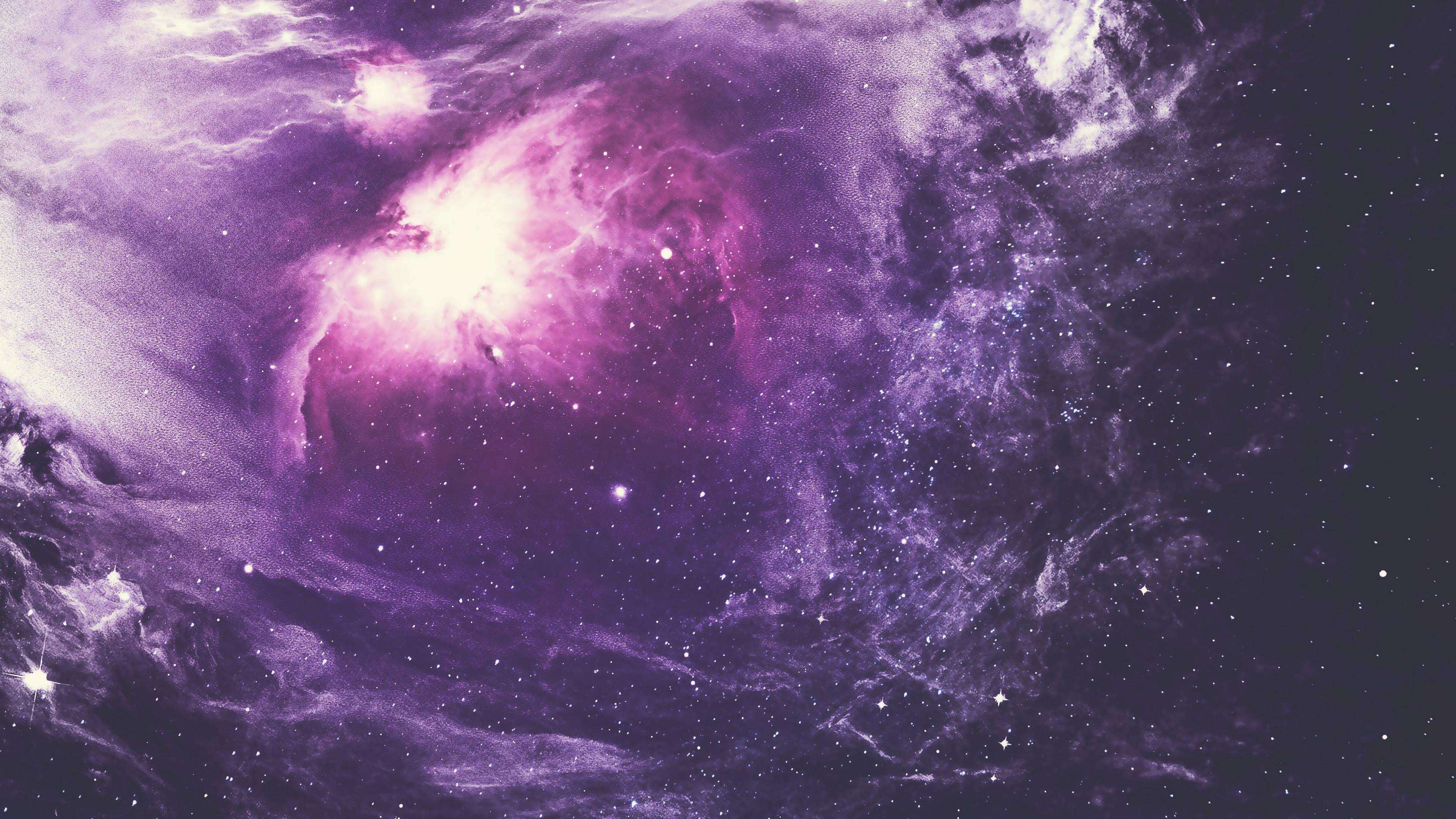 Purple Space Wallpaper 4k